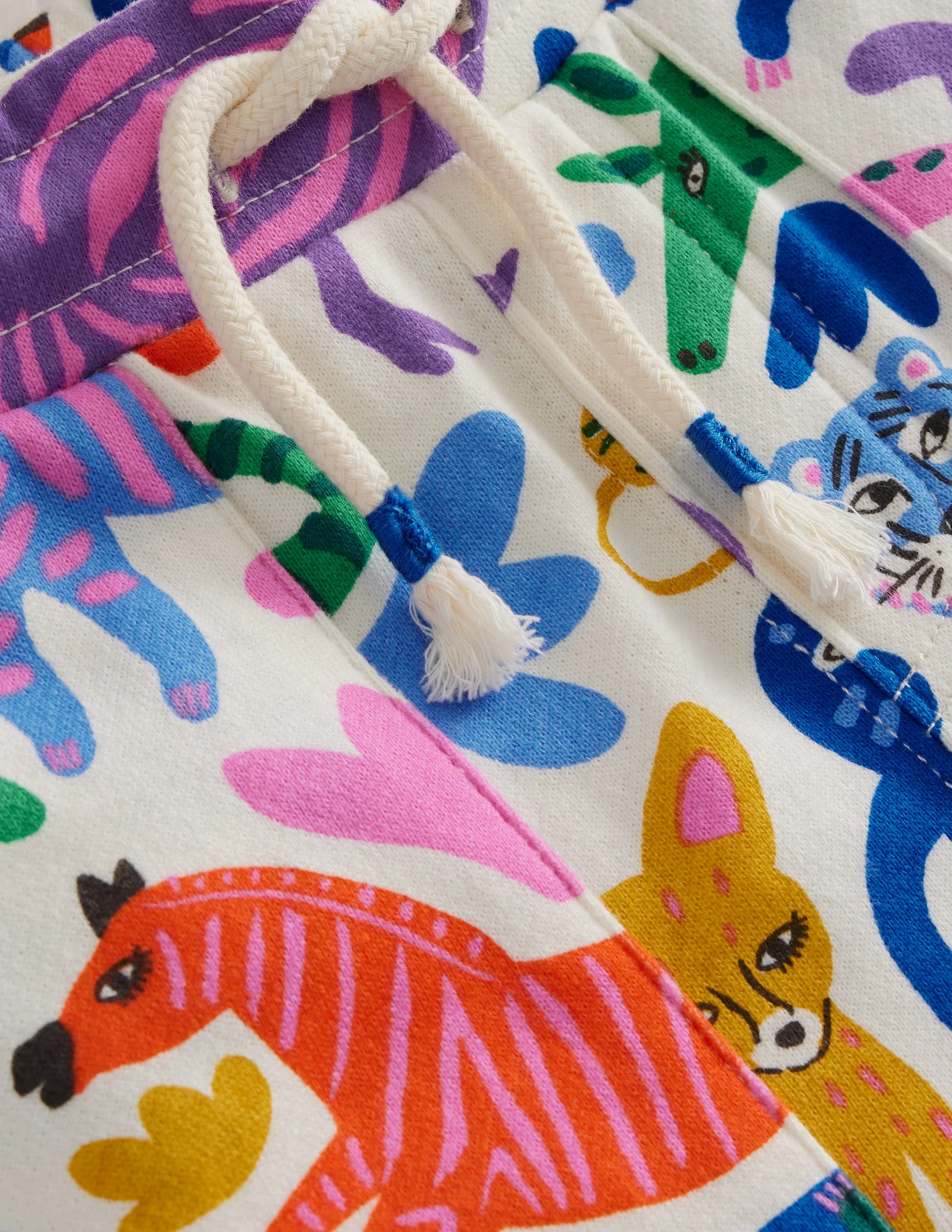 Printed Sweatshorts-Multi Safari Friends - Image 3