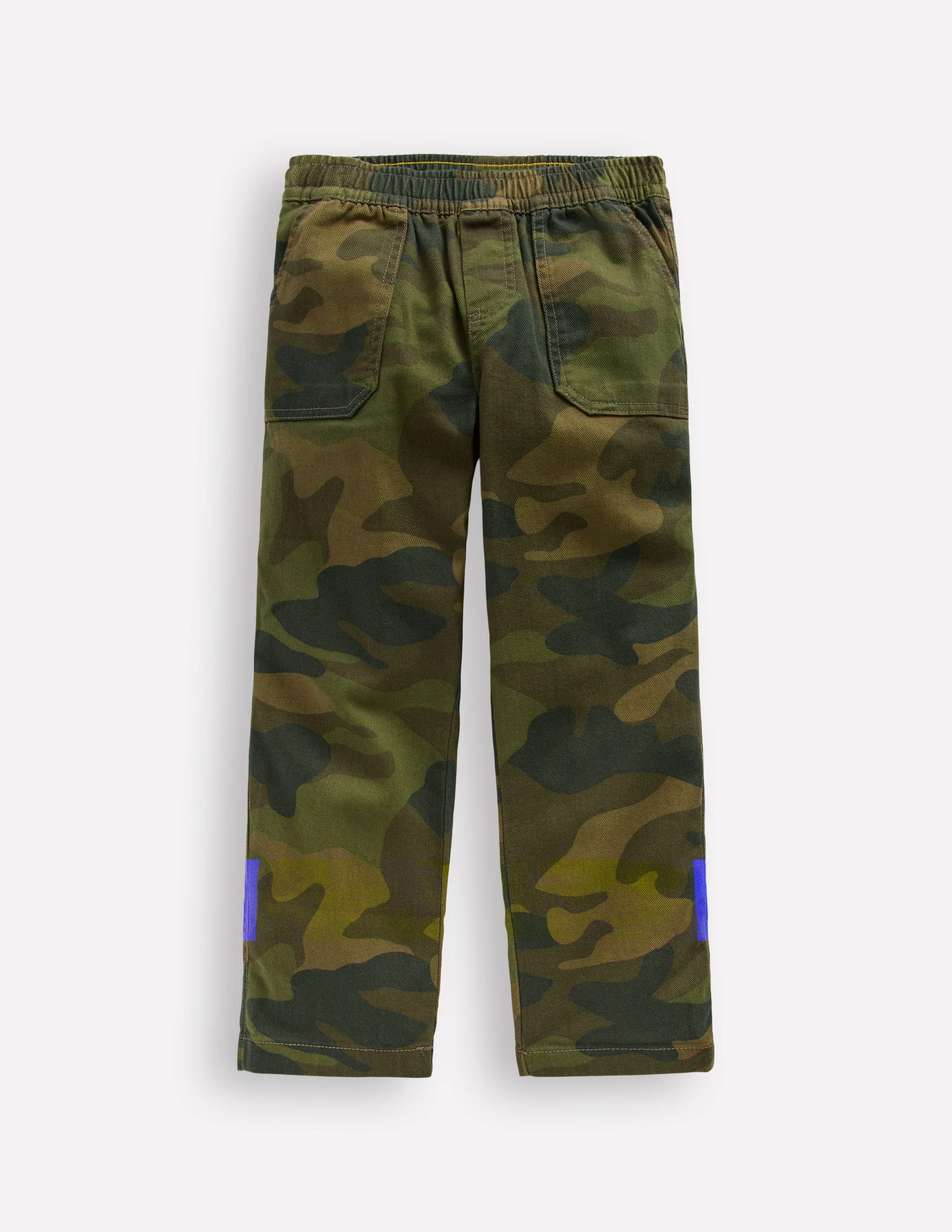 Pull-on Cotton Pants-Camo