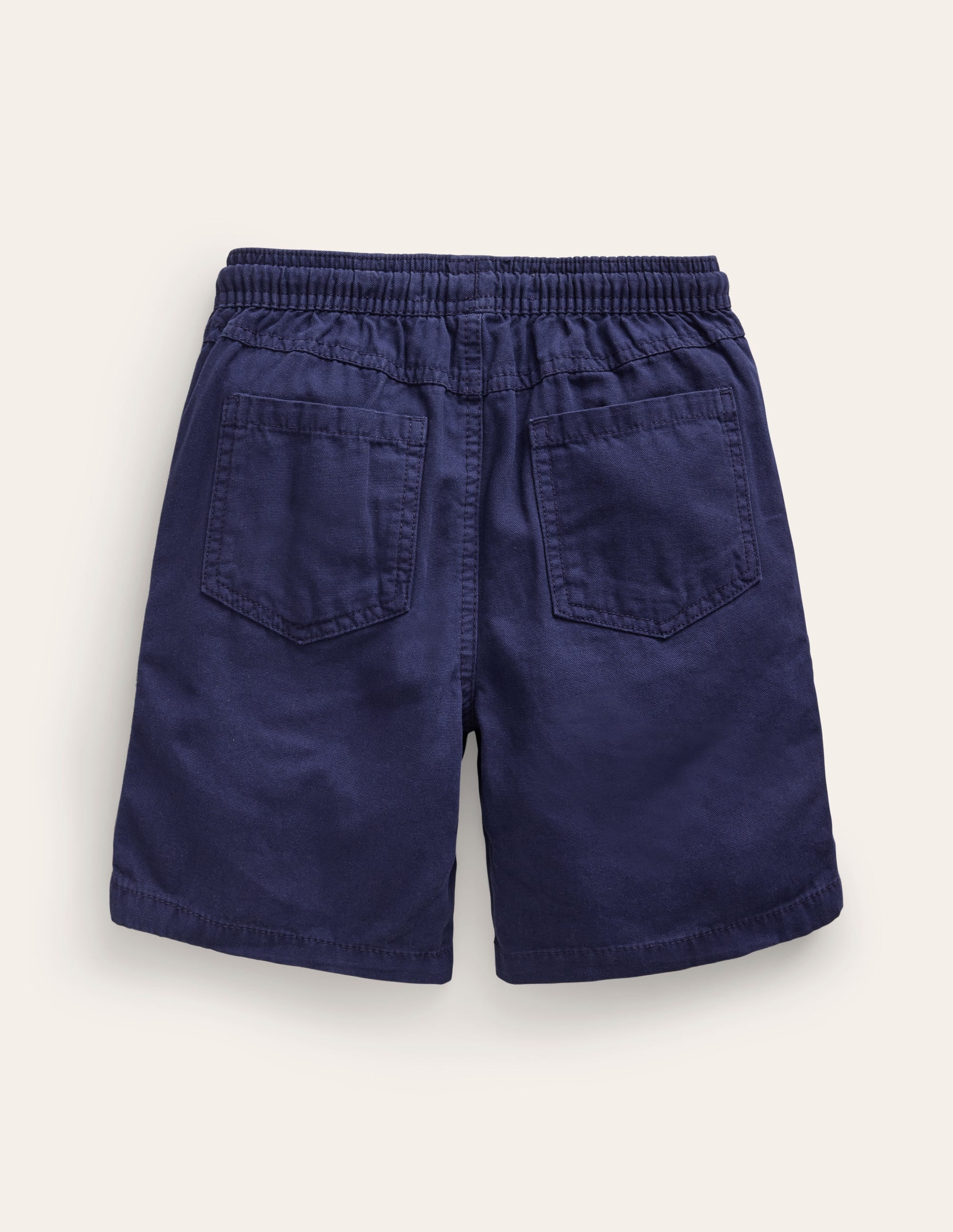 Pull-on Drawstring Shorts-College Navy - Image 2