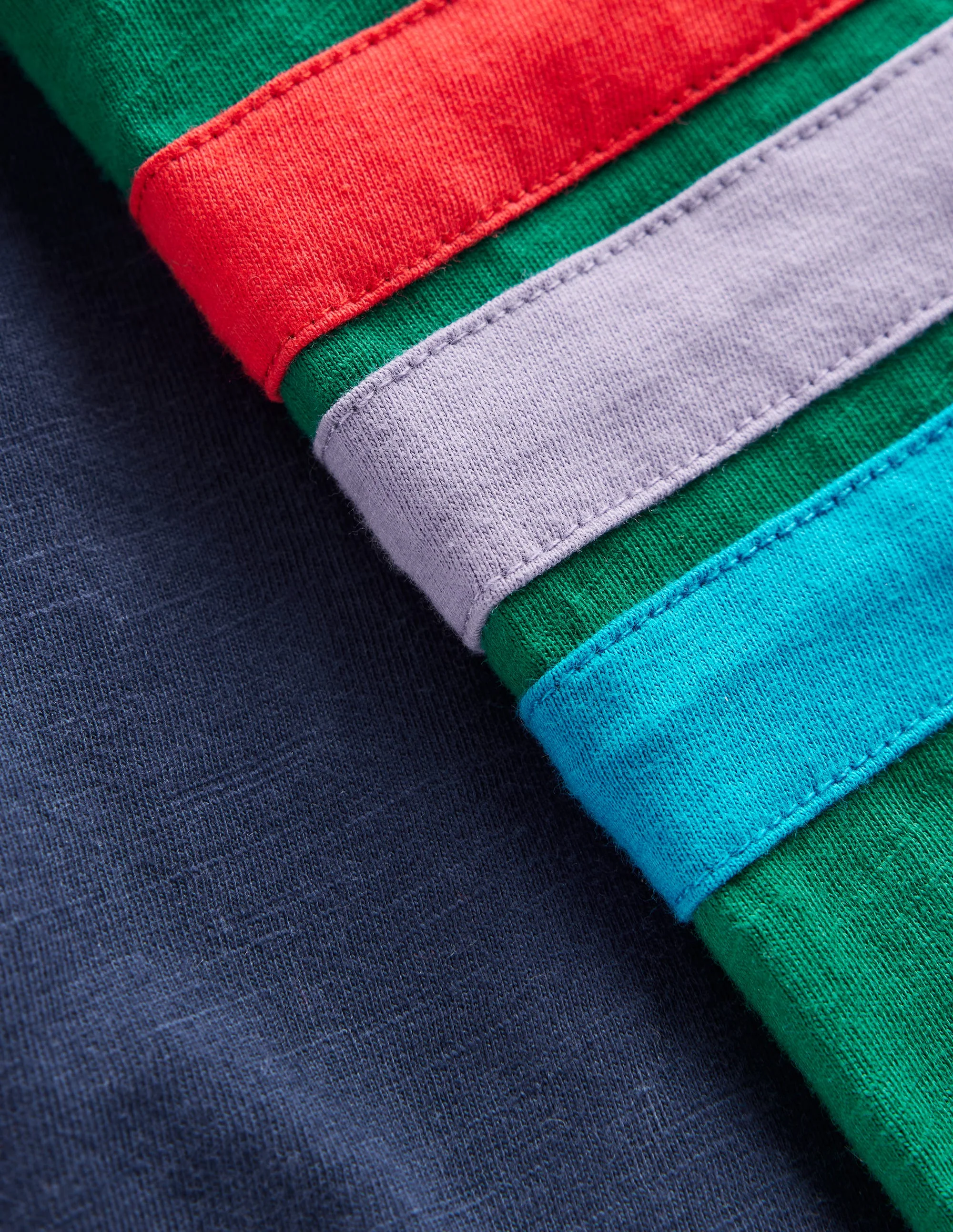 Raglan T-Shirt-Jewel Green/ Navy - Image 3