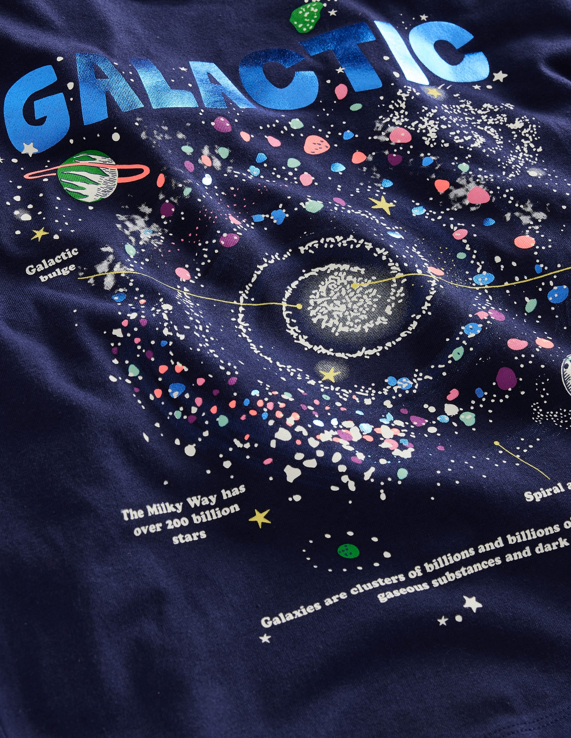Relaxed Printed T-shirt-College Navy Galaxy - Image 3