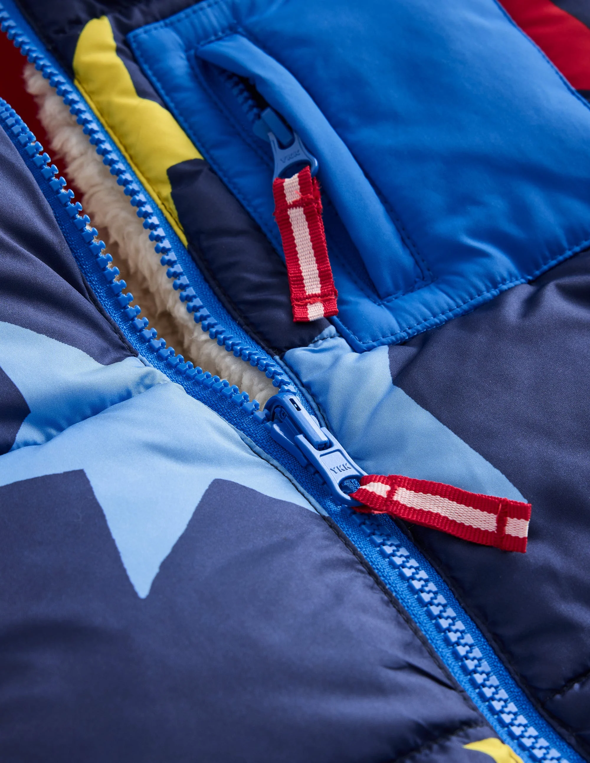 Reversible Cosy Borg Coat-Multi Star - Image 3