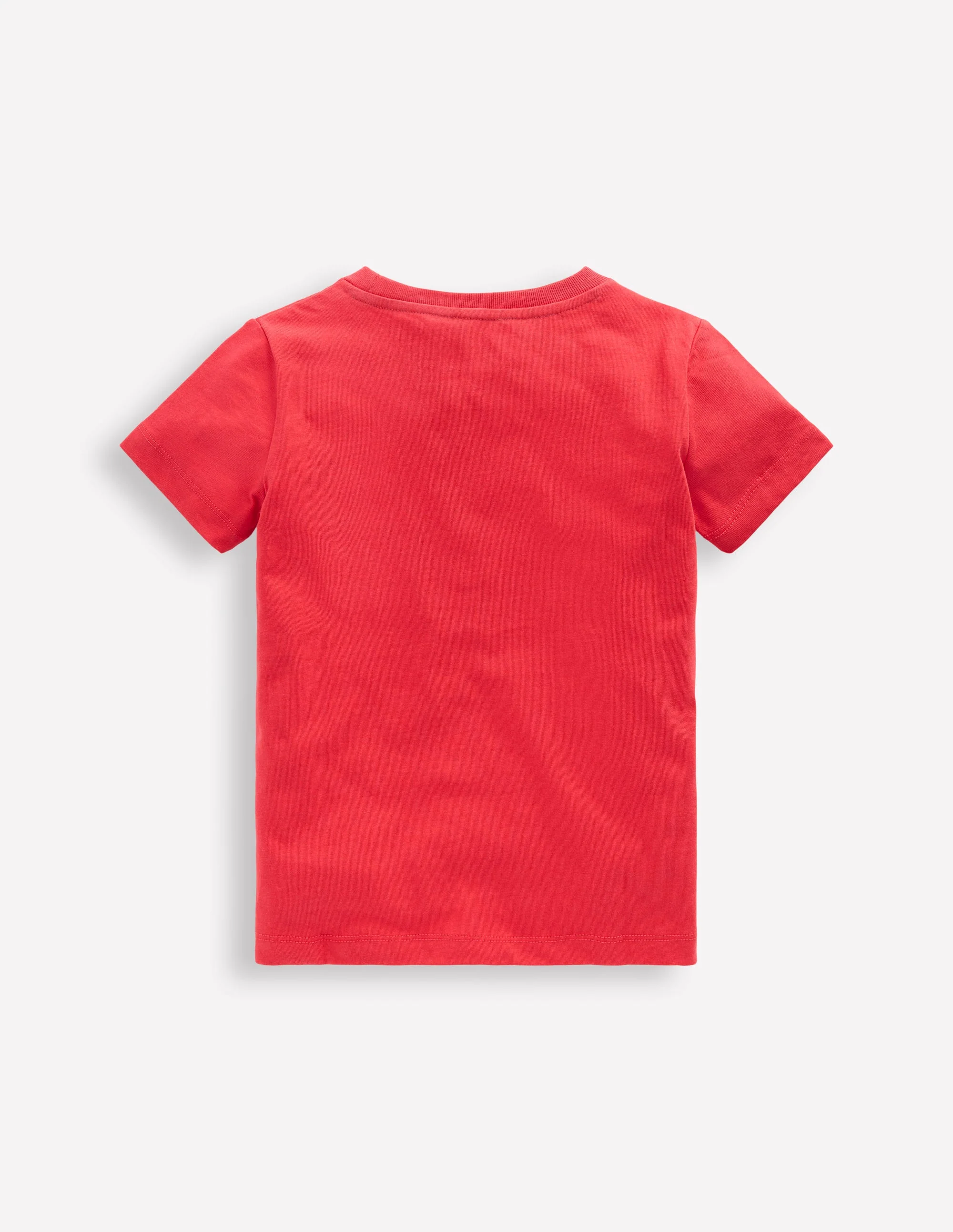 Short Sleeve Graphic T-shirt-Cherry Tomato Red Dogs - Image 2