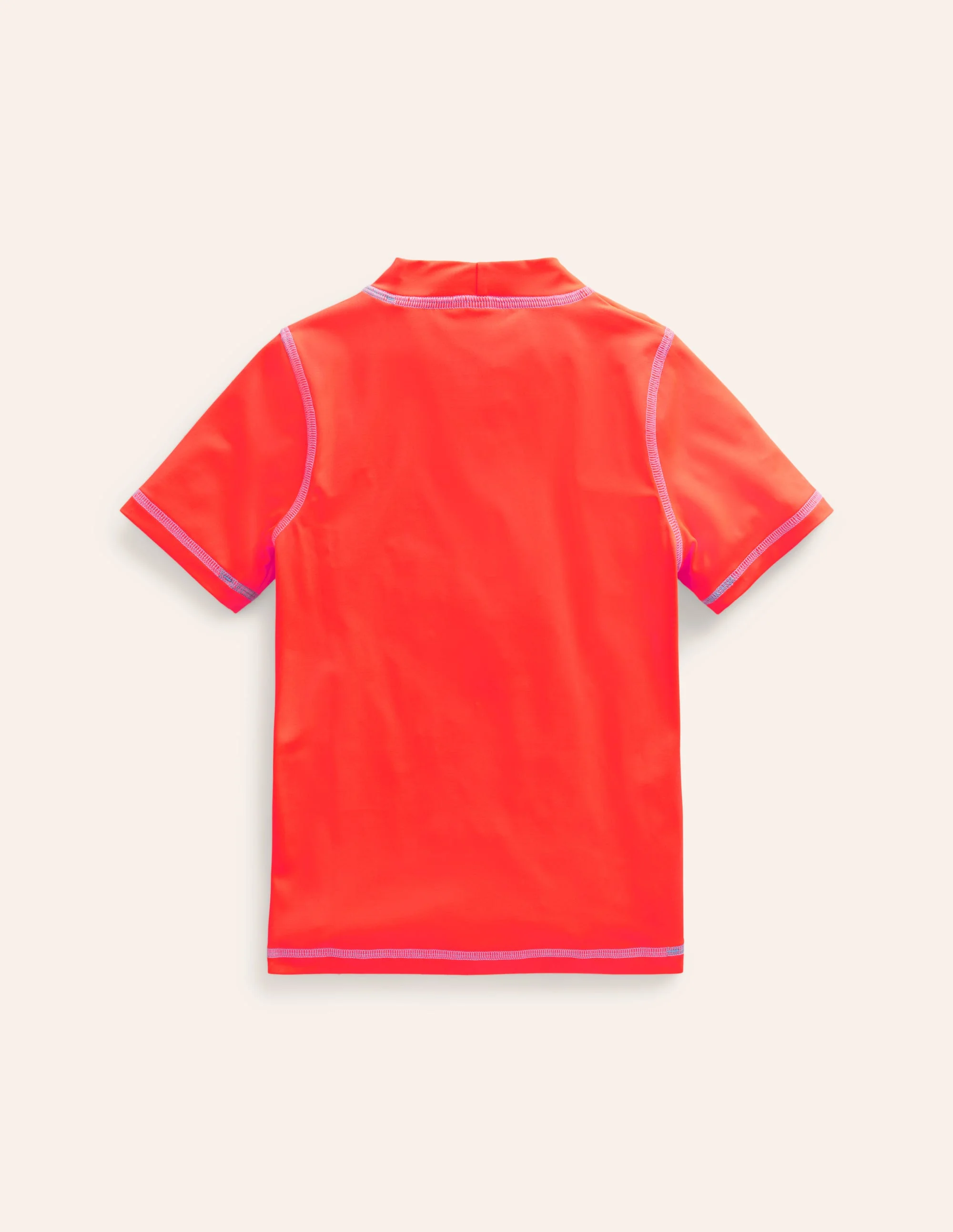 Short Sleeve Rash Guard-Paradise Orange - Image 2