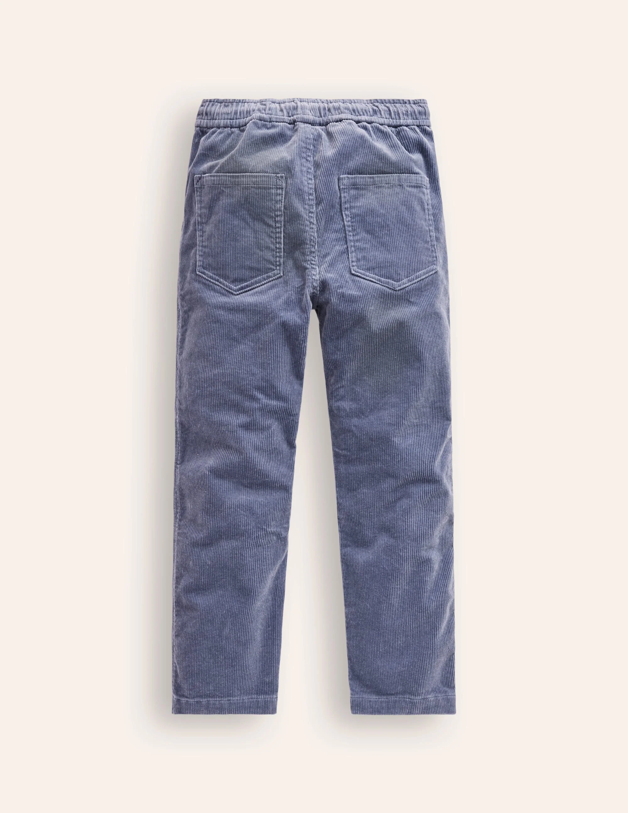 Slim Pull On Trousers-Ash Grey Cord - Image 2