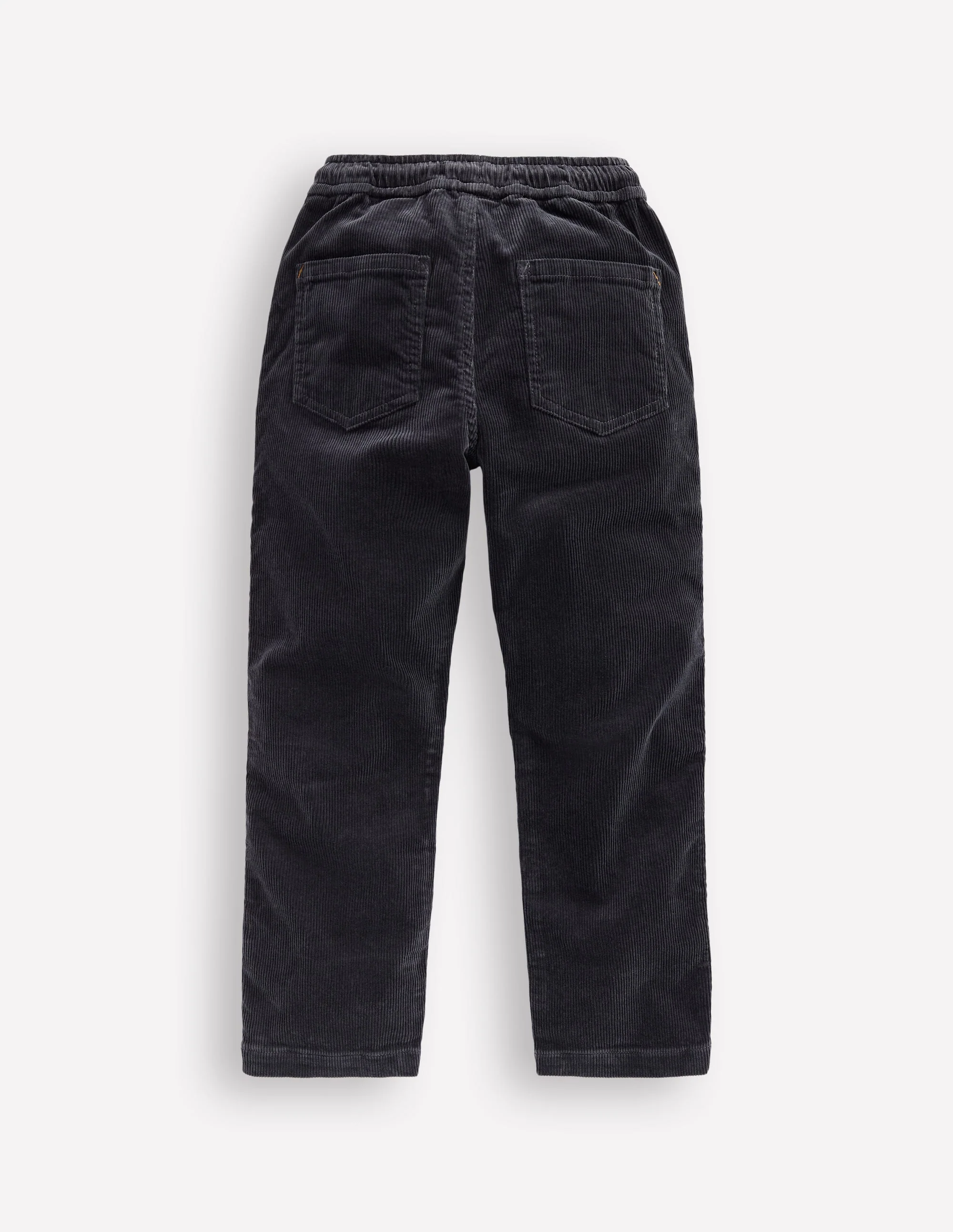 Slim Pull On Trousers-Charcoal Cord - Image 2