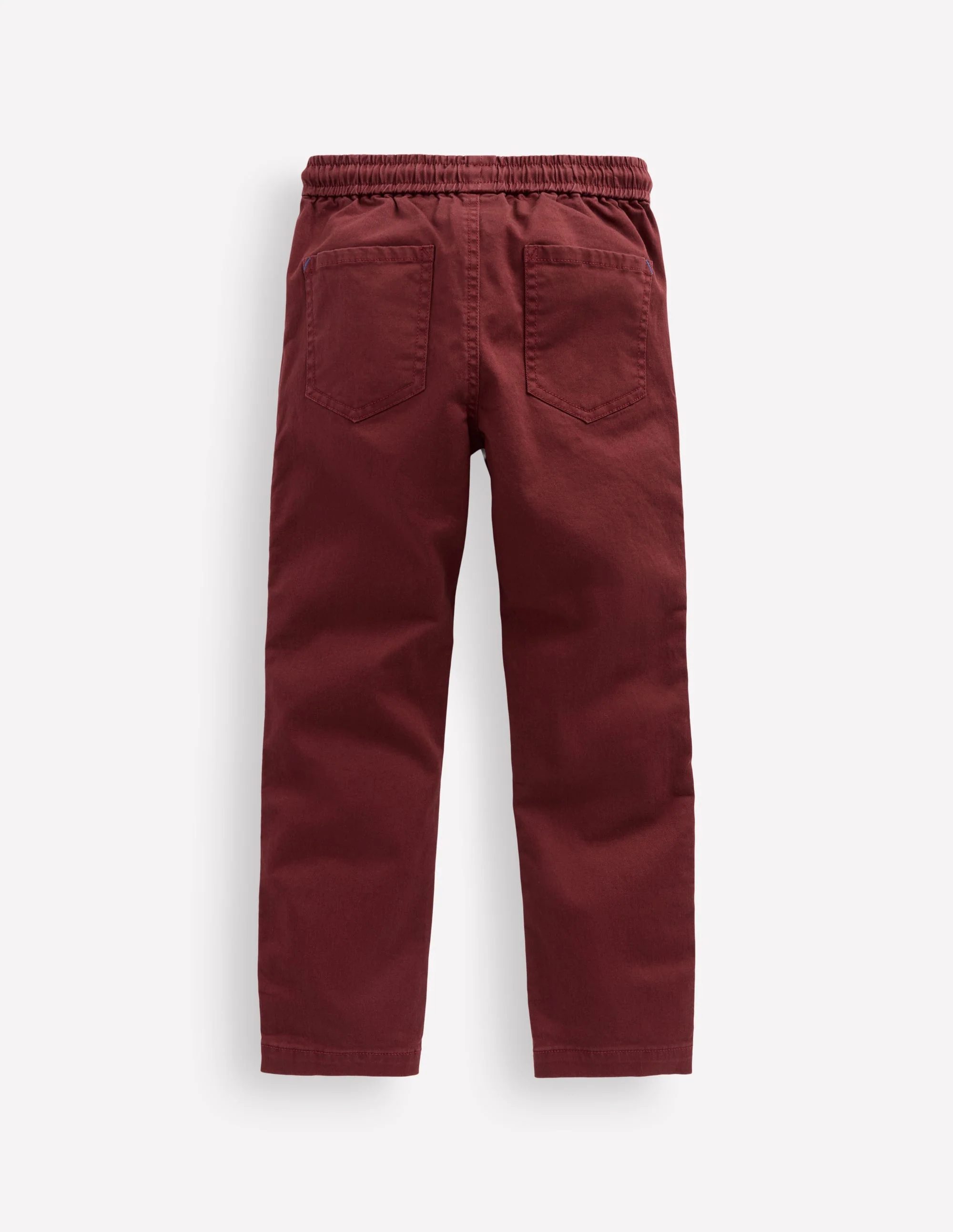 Slim Pull On Trousers-Chestnut - Image 2
