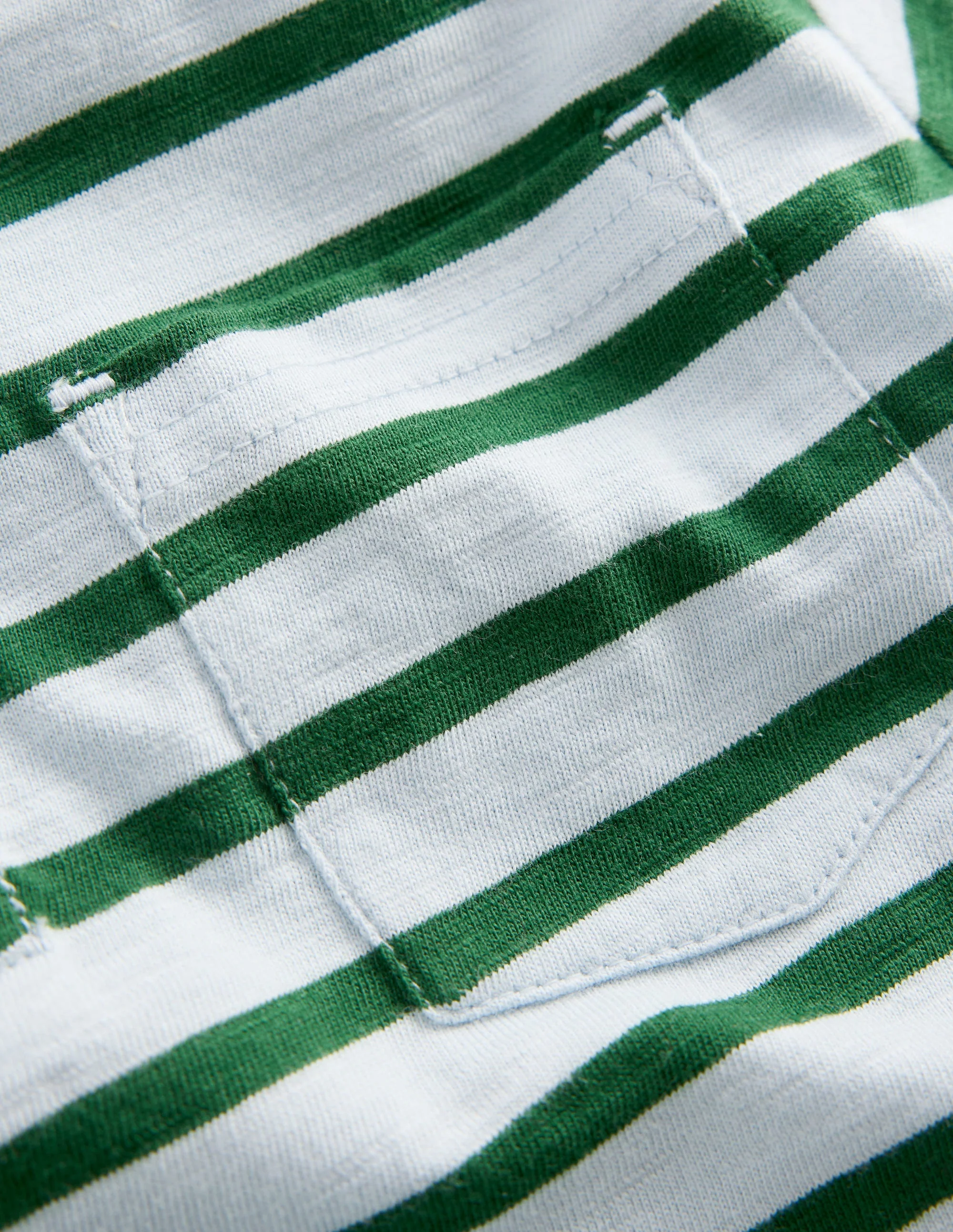 Slub Polo Shirt-Misty Blue/ Pine Green - Image 6