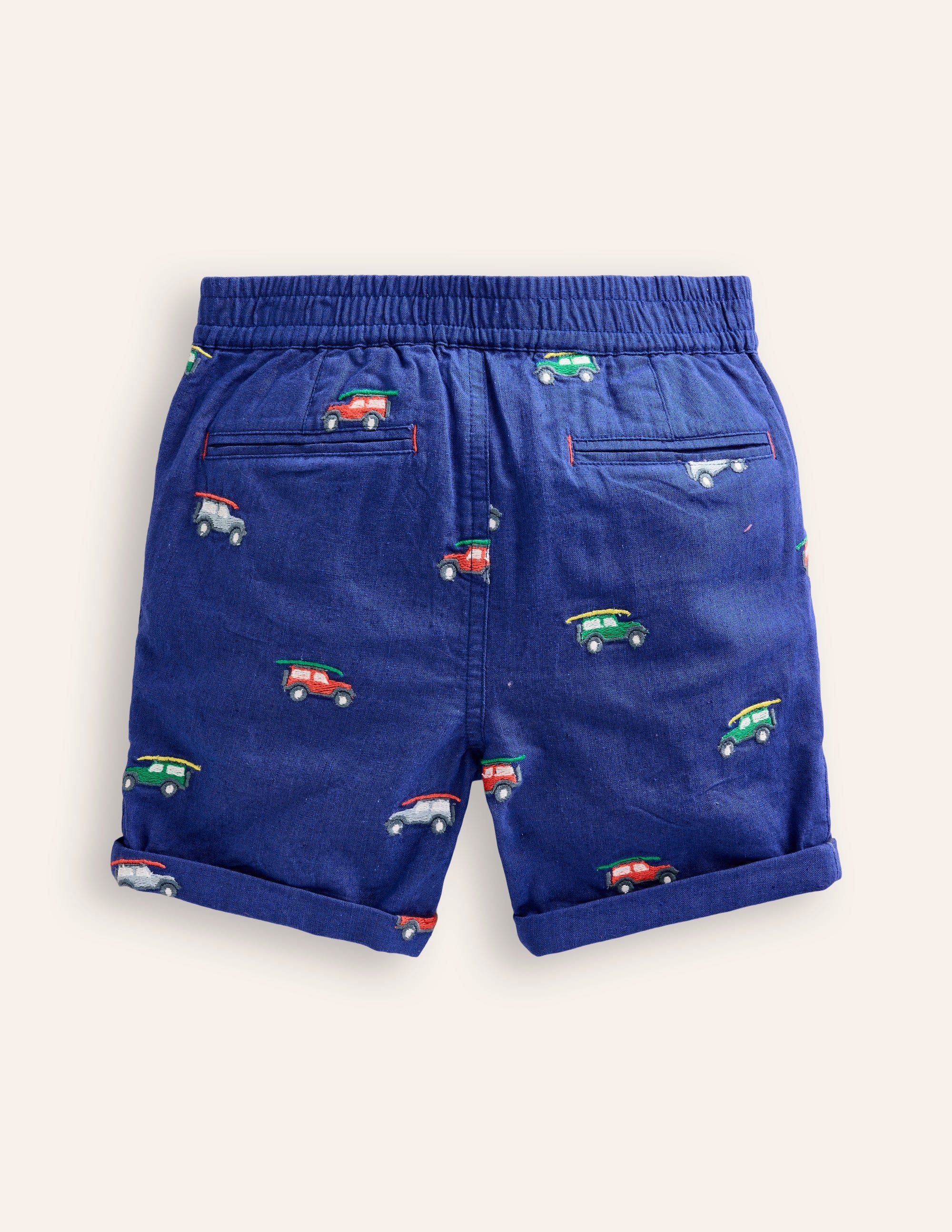 Smart Roll Up Shorts-Sapphire Blue Jeep - Image 2