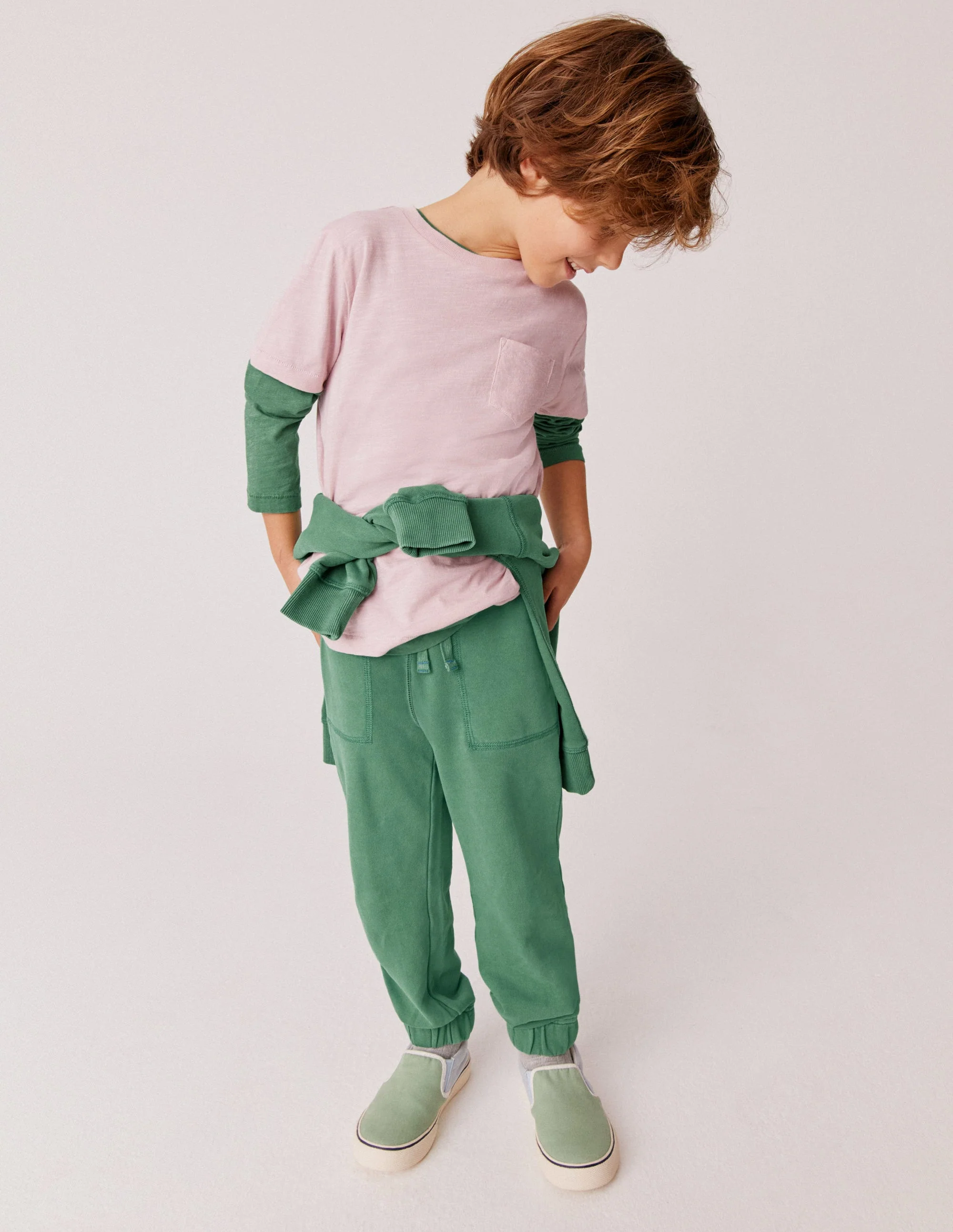 Sporty Joggers-Pottery Green - Image 5