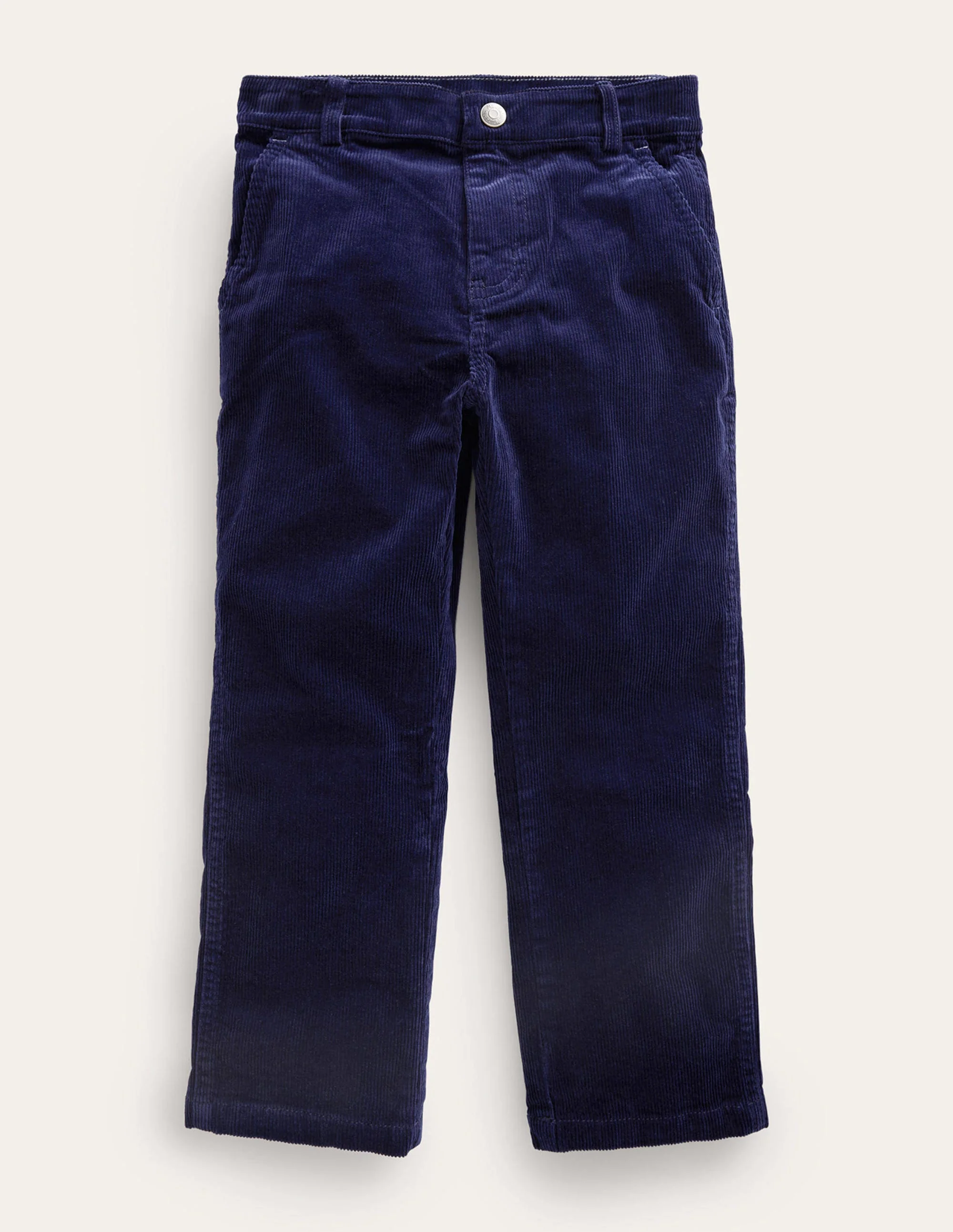 Straight Leg Cord Pants-College Navy