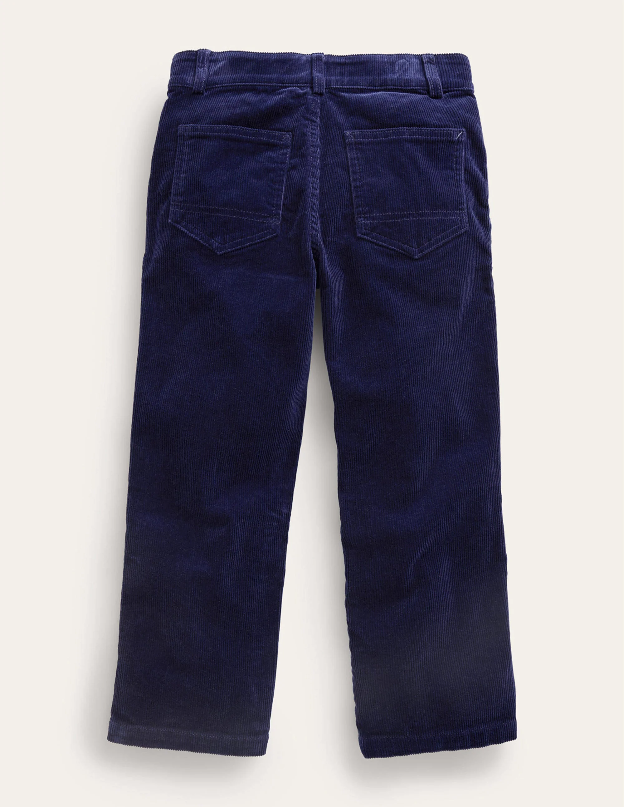 Straight Leg Cord Pants-College Navy - Image 2