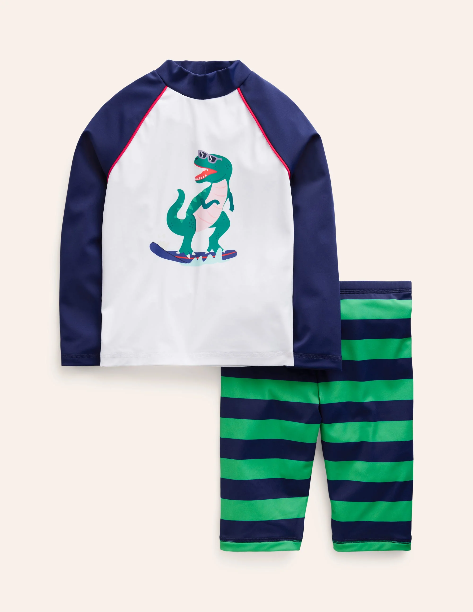 Sun Safe Surf Set-Ivory Dinosaur