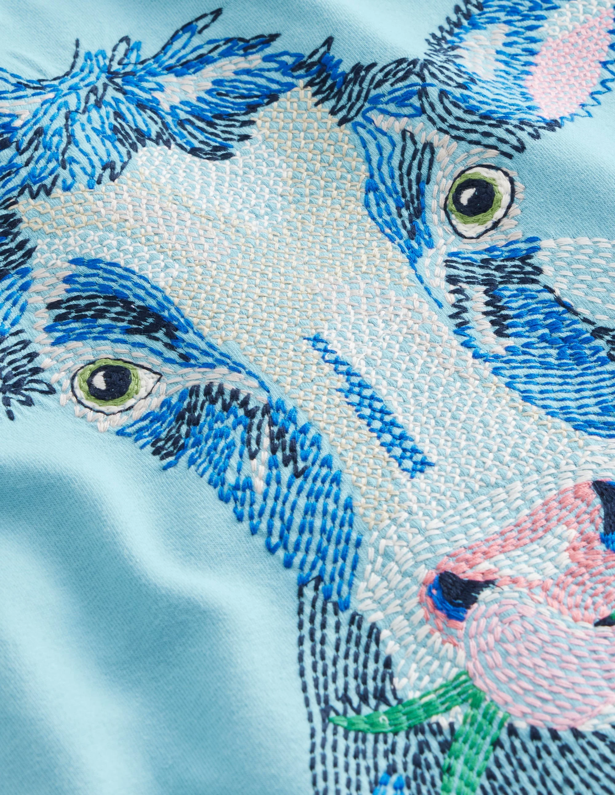Superstitch Animal T-shirt-Dephinium Blue Cow - Image 3