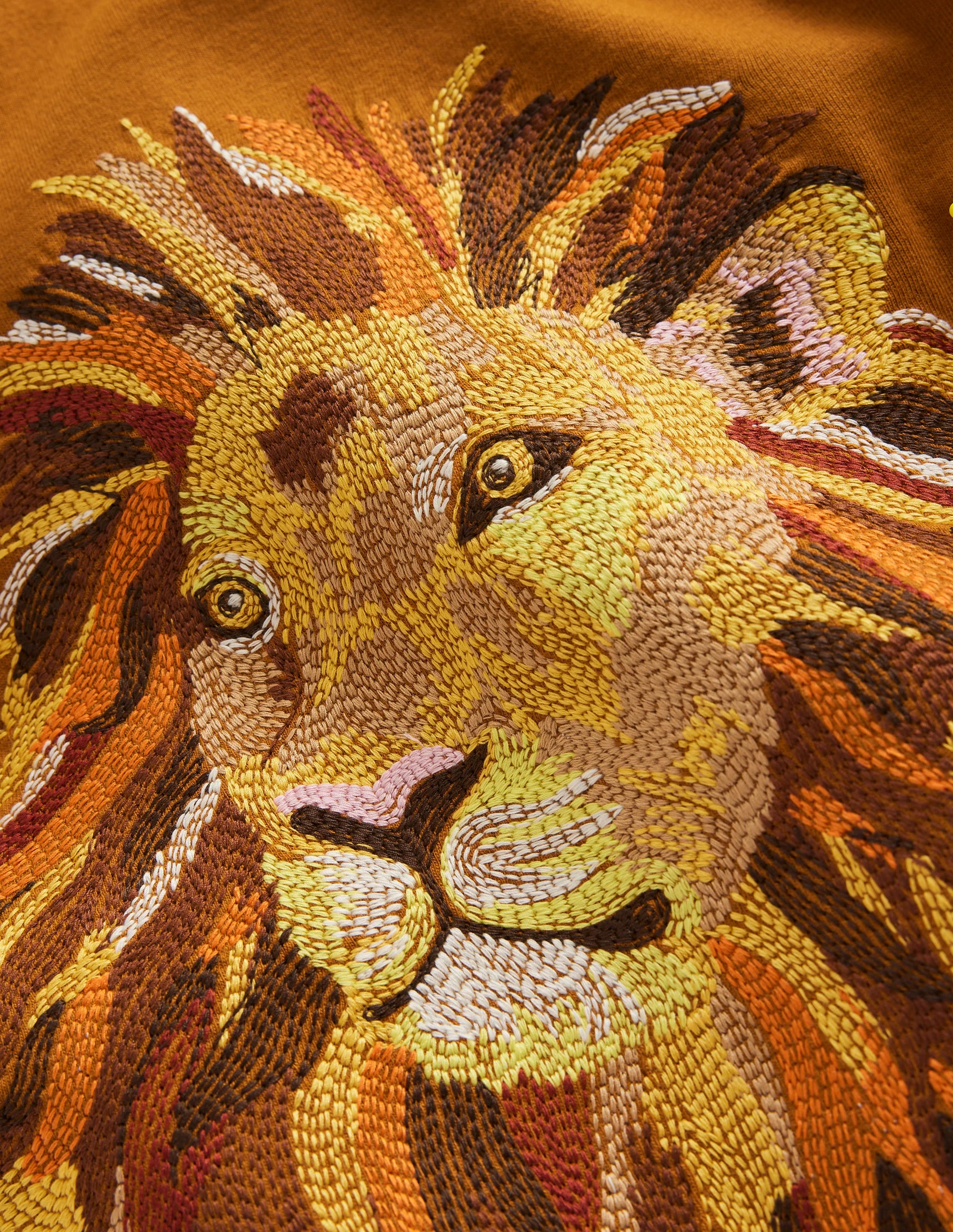 Superstitch Animal T-shirt-Roasted Chestnut Lion - Image 3