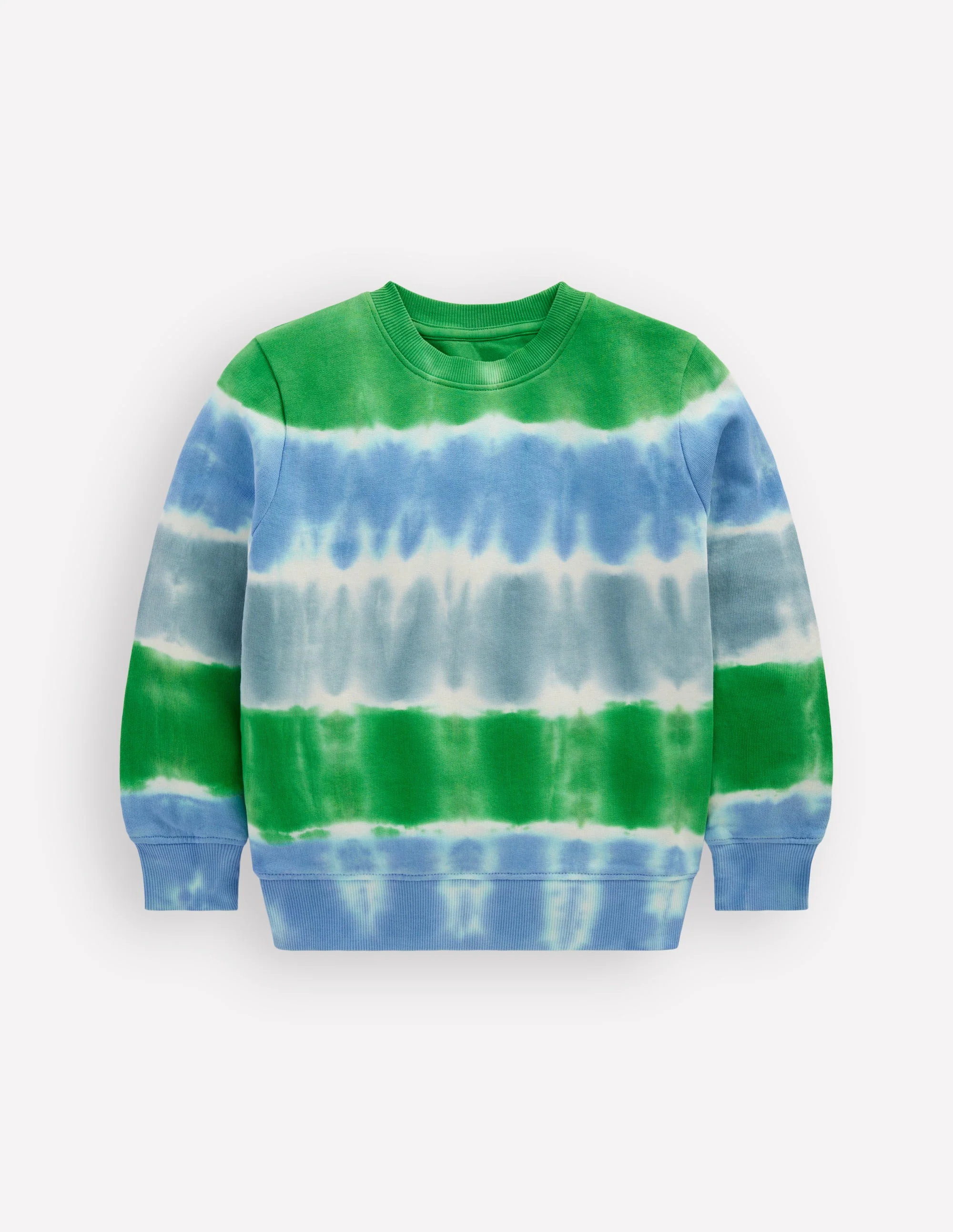 Tie Dye Sweatshirt-Green / Blue - Image 3