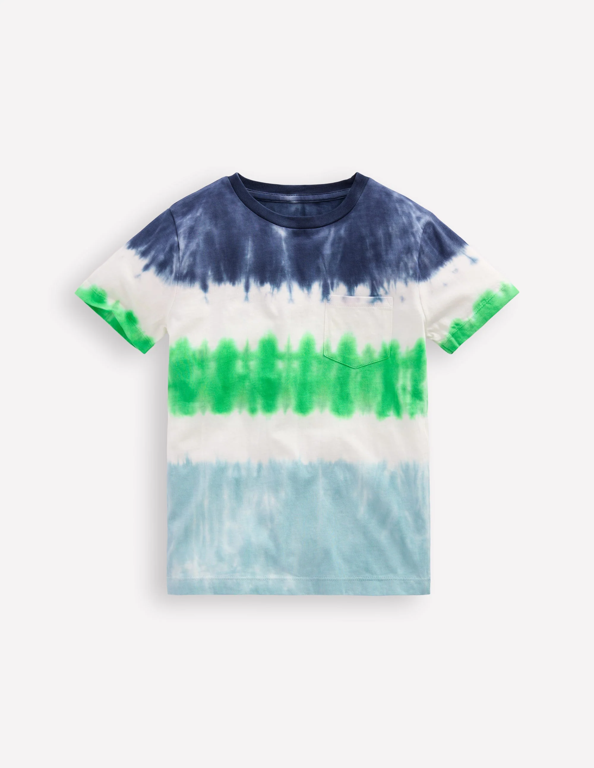 Tie Dye T-shirt-Blue Multi Stripe - Image 2