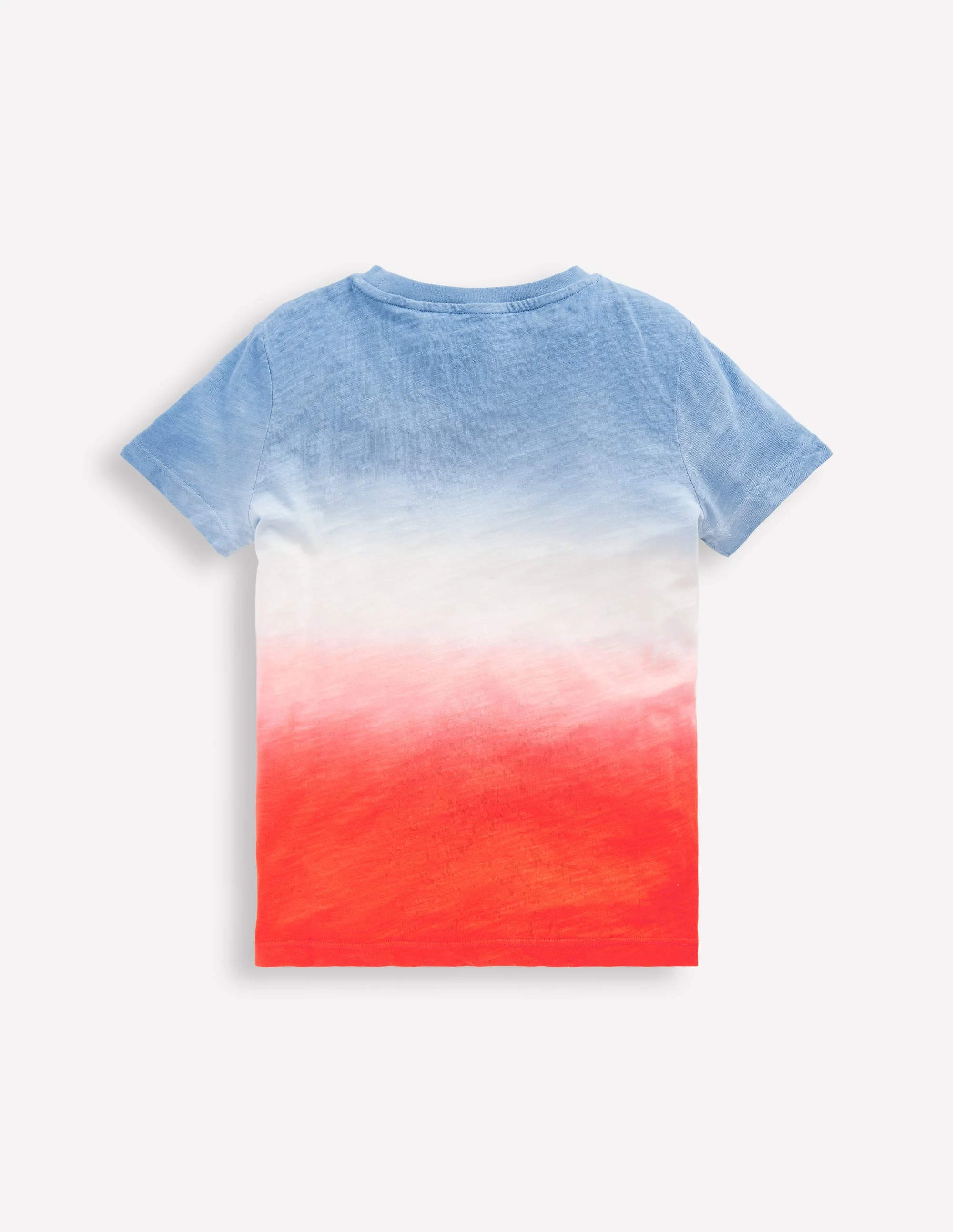 Tie Dye T-shirt-Glacier Blue and Sunset Orange - Image 2