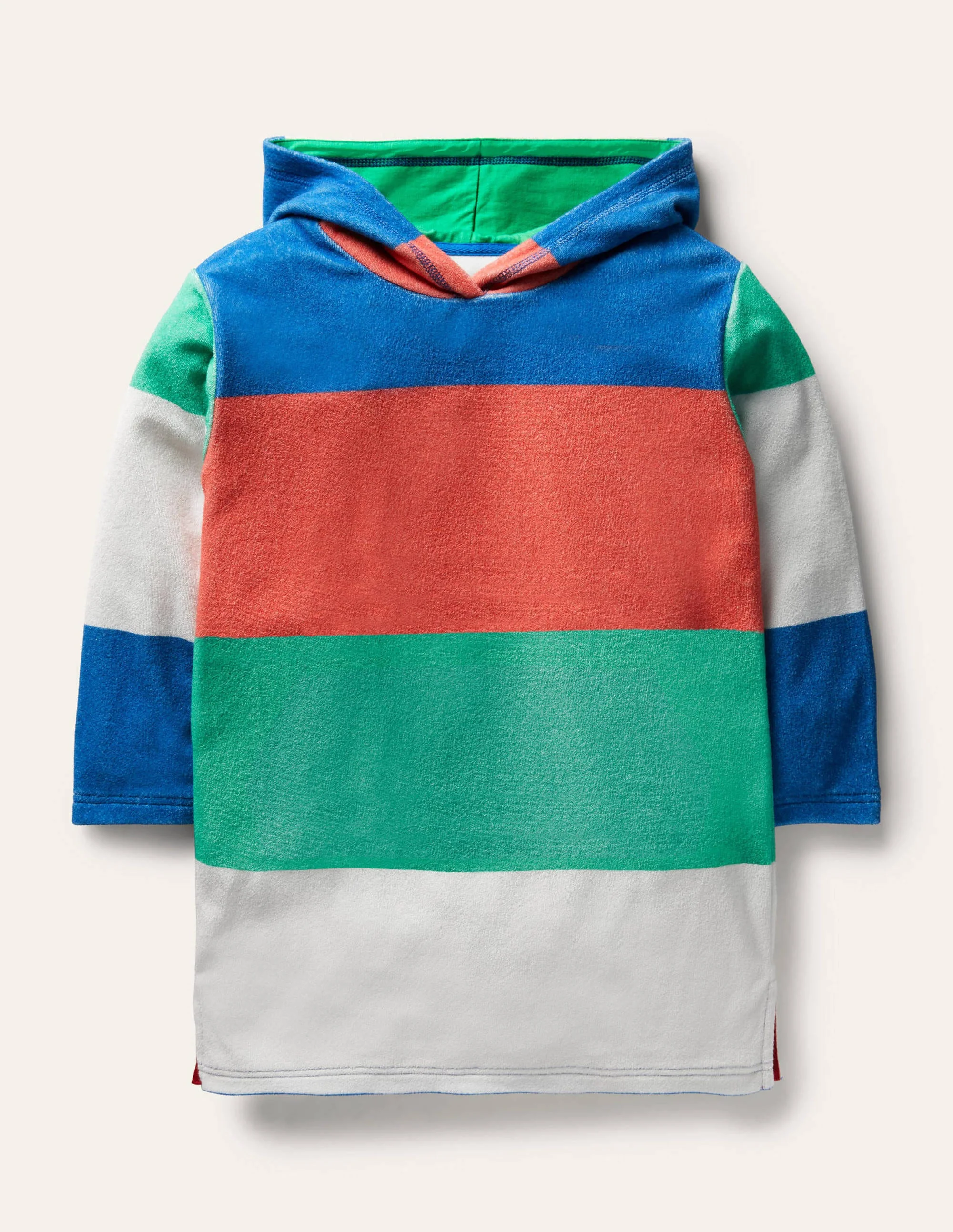 Towelling Throw-on-Multi Stripe