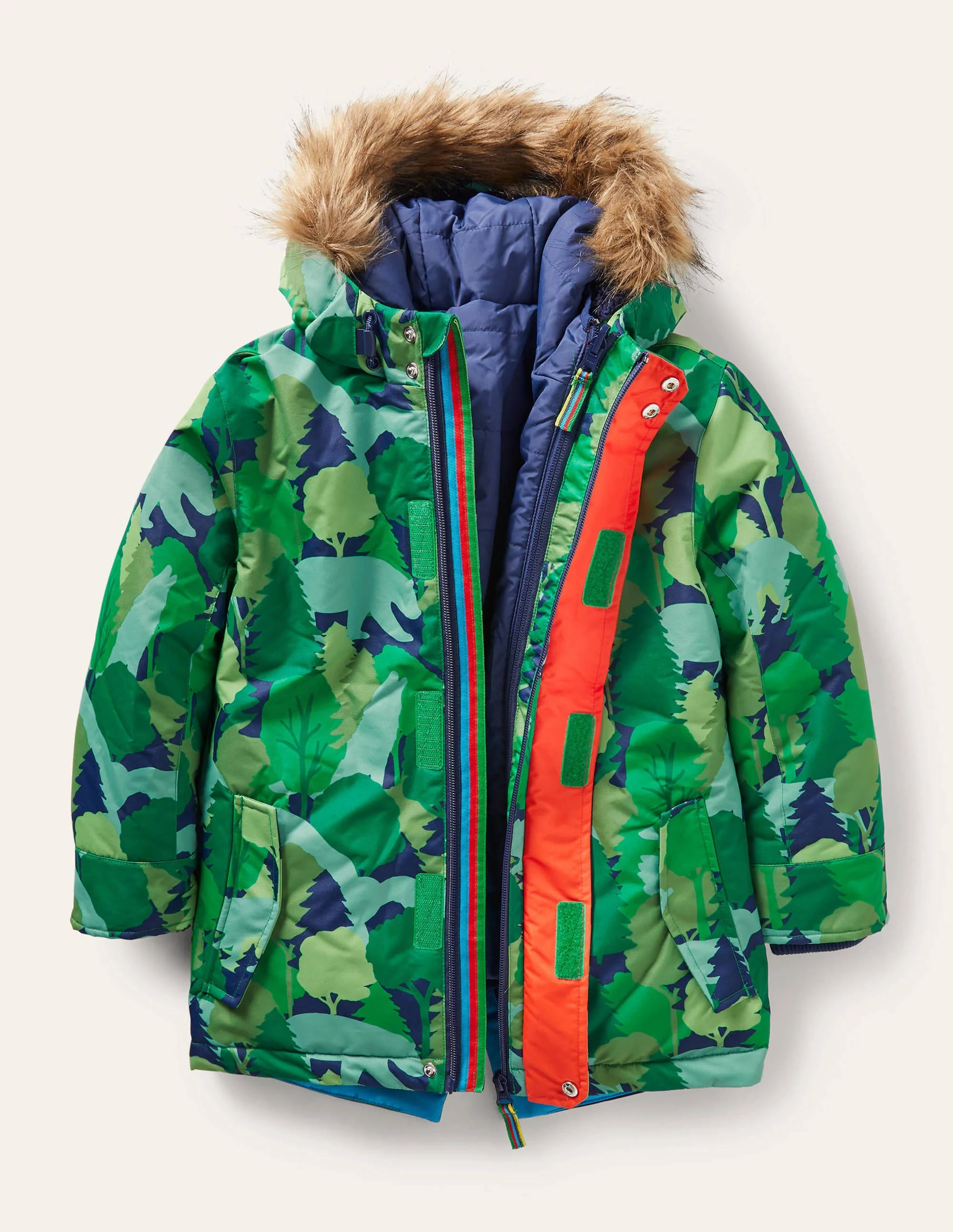 Waterproof 4-in-1 Parka-Forest Woodland Camo - Image 4