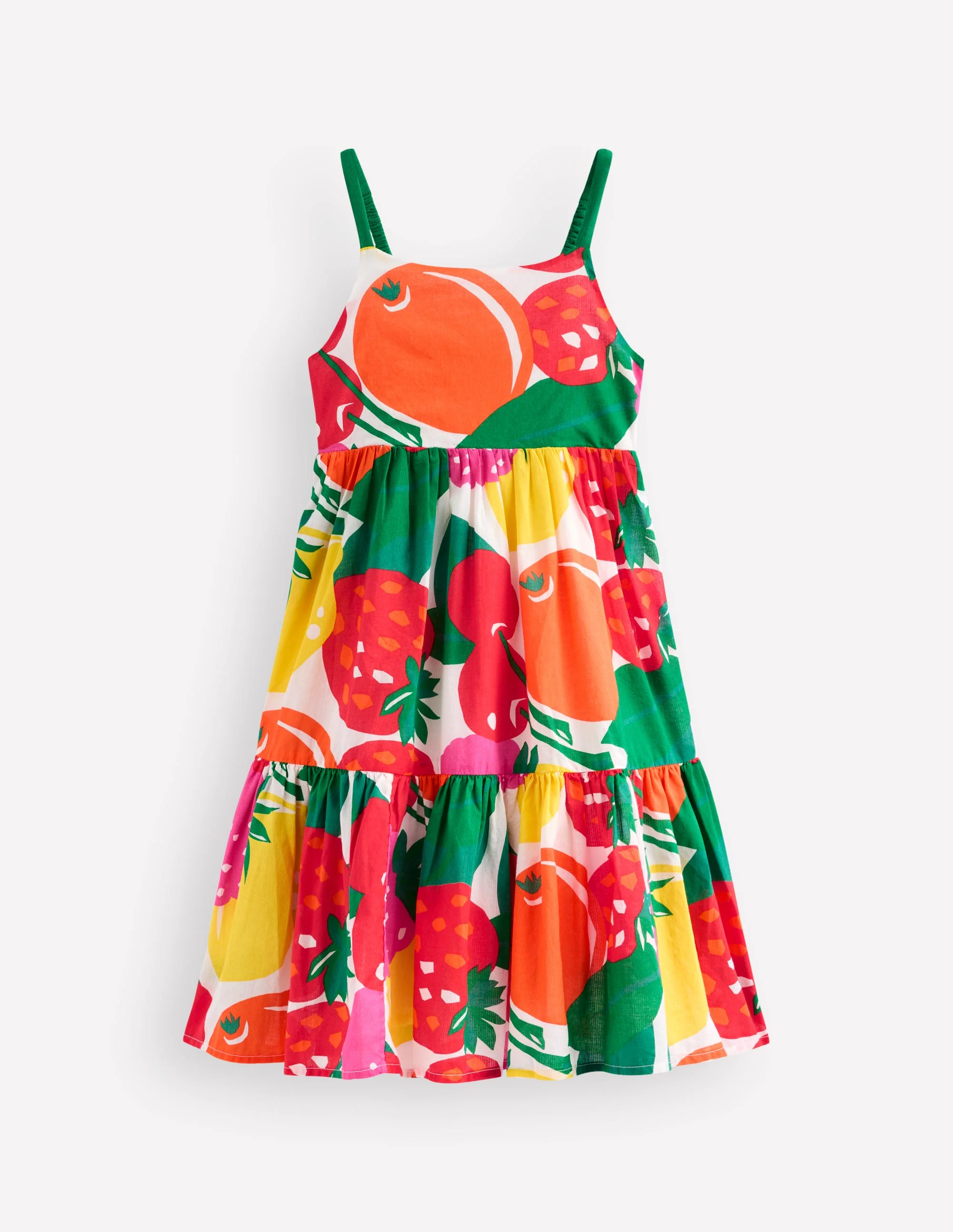 Aurelia Tiered Twirly Dress-Multi Giant Fruit - Image 2