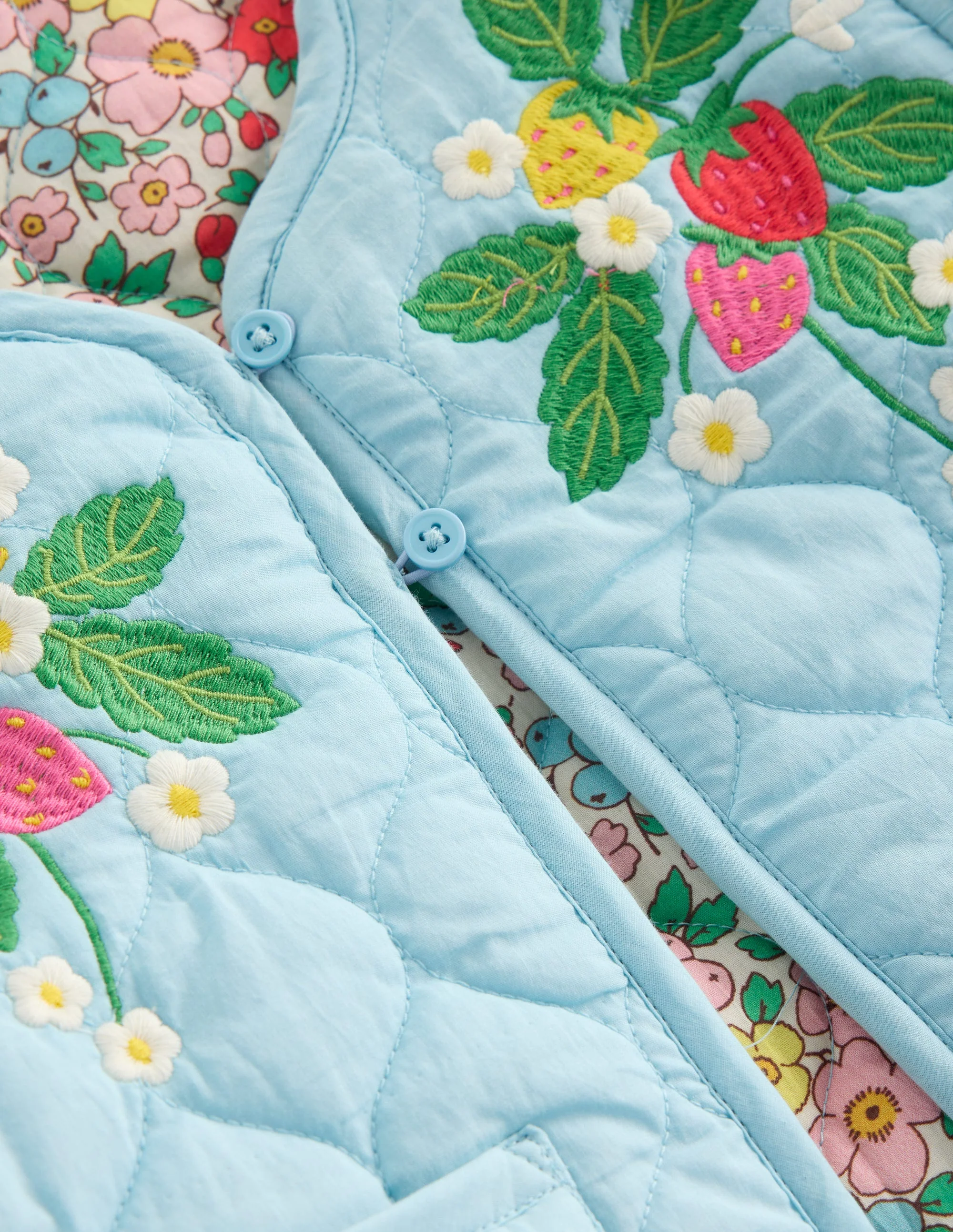 Aurore Reversible Jacket-Vanilla White Apple Blossom - Image 3