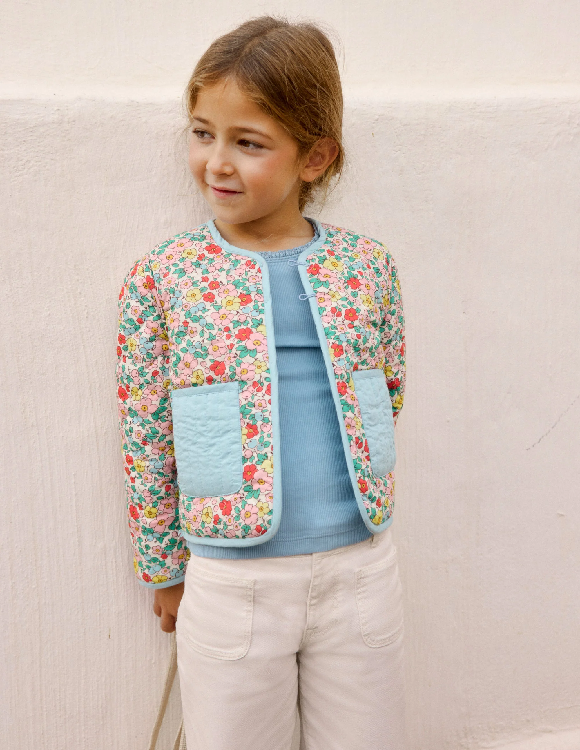 Aurore Reversible Jacket-Vanilla White Apple Blossom - Image 4
