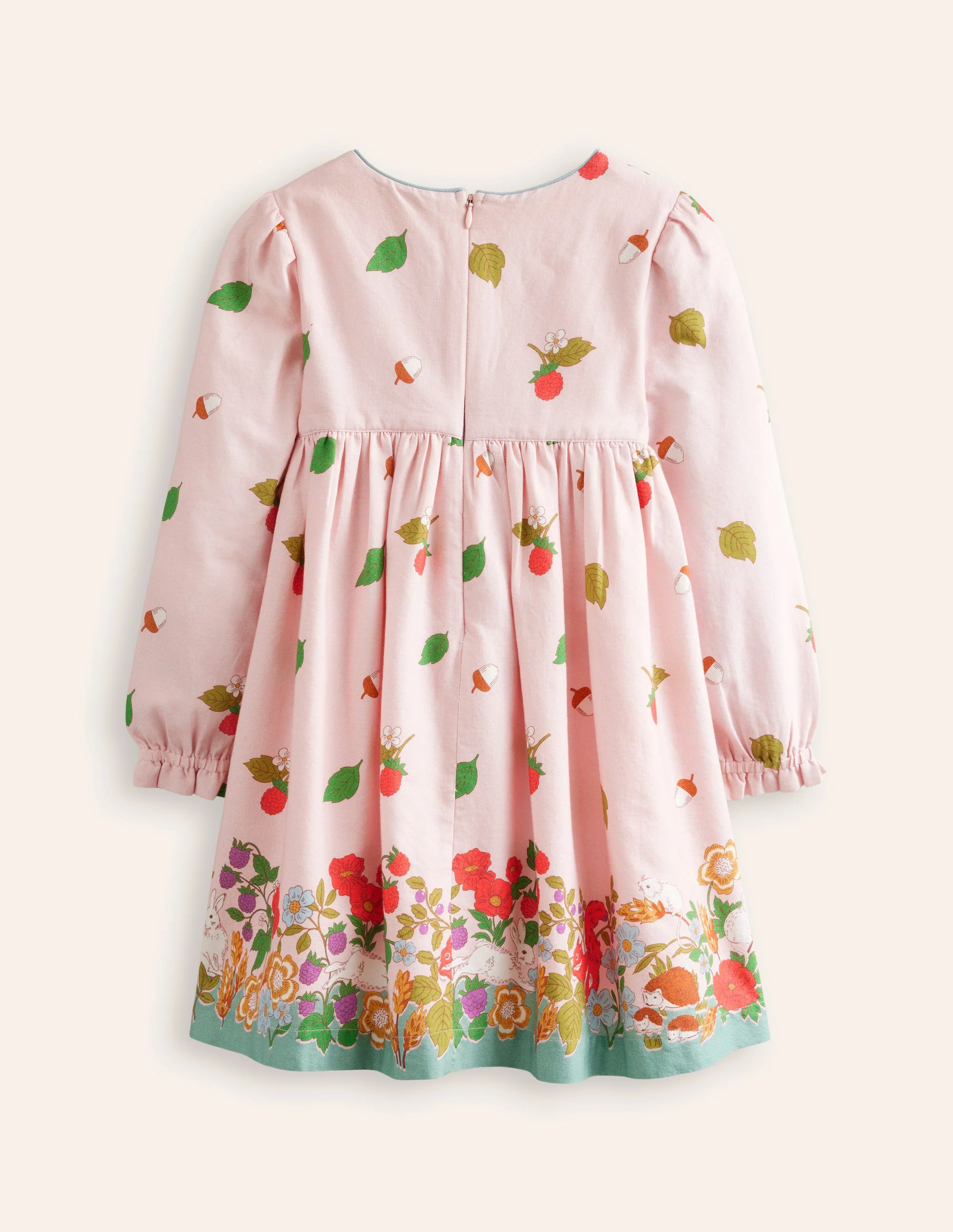 Bess Cosy Smocked Dress-French Pink Autumn Friends - Image 2