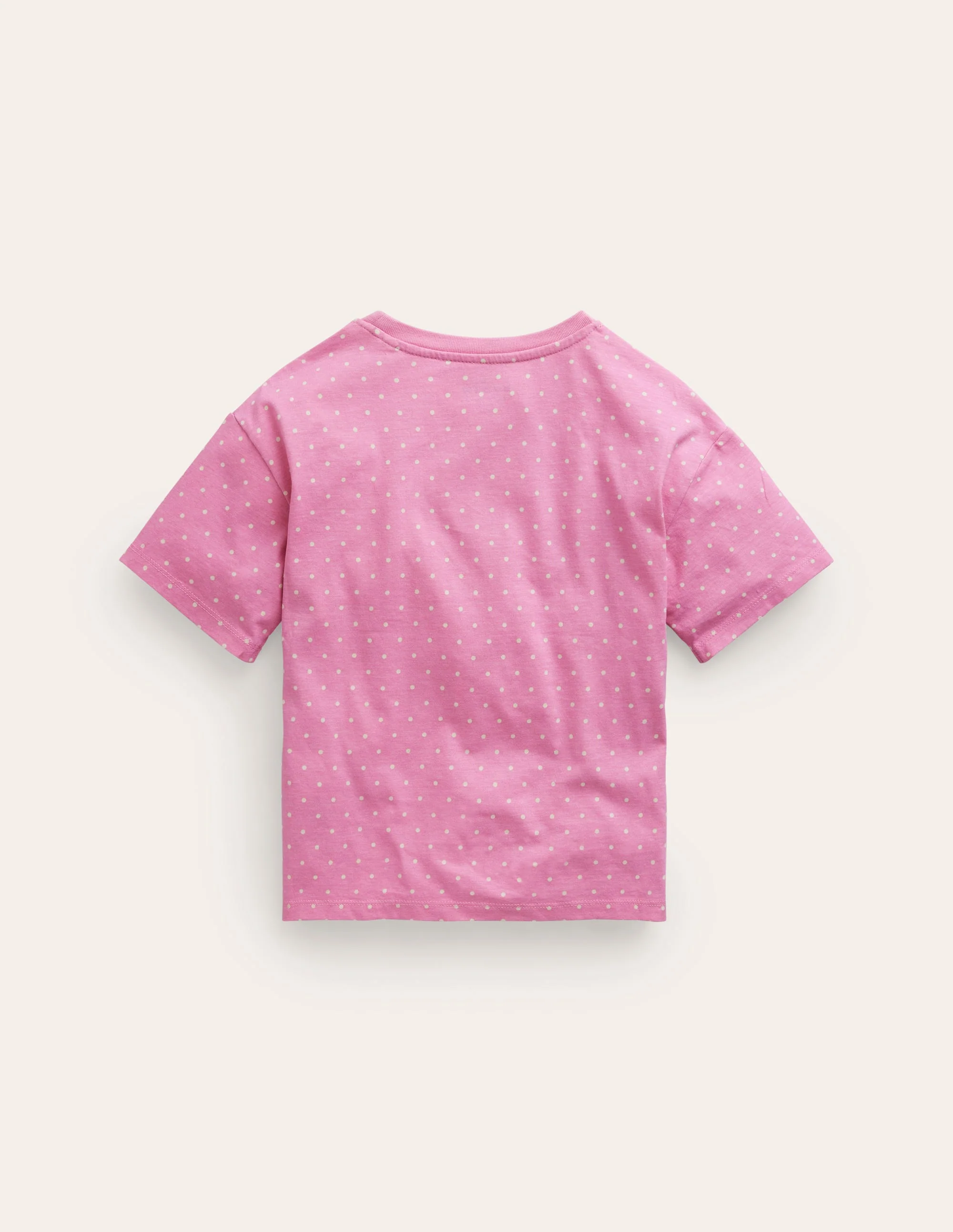 Boucle Relaxed T-shirt-Cosmos Pink Strawberry - Image 2