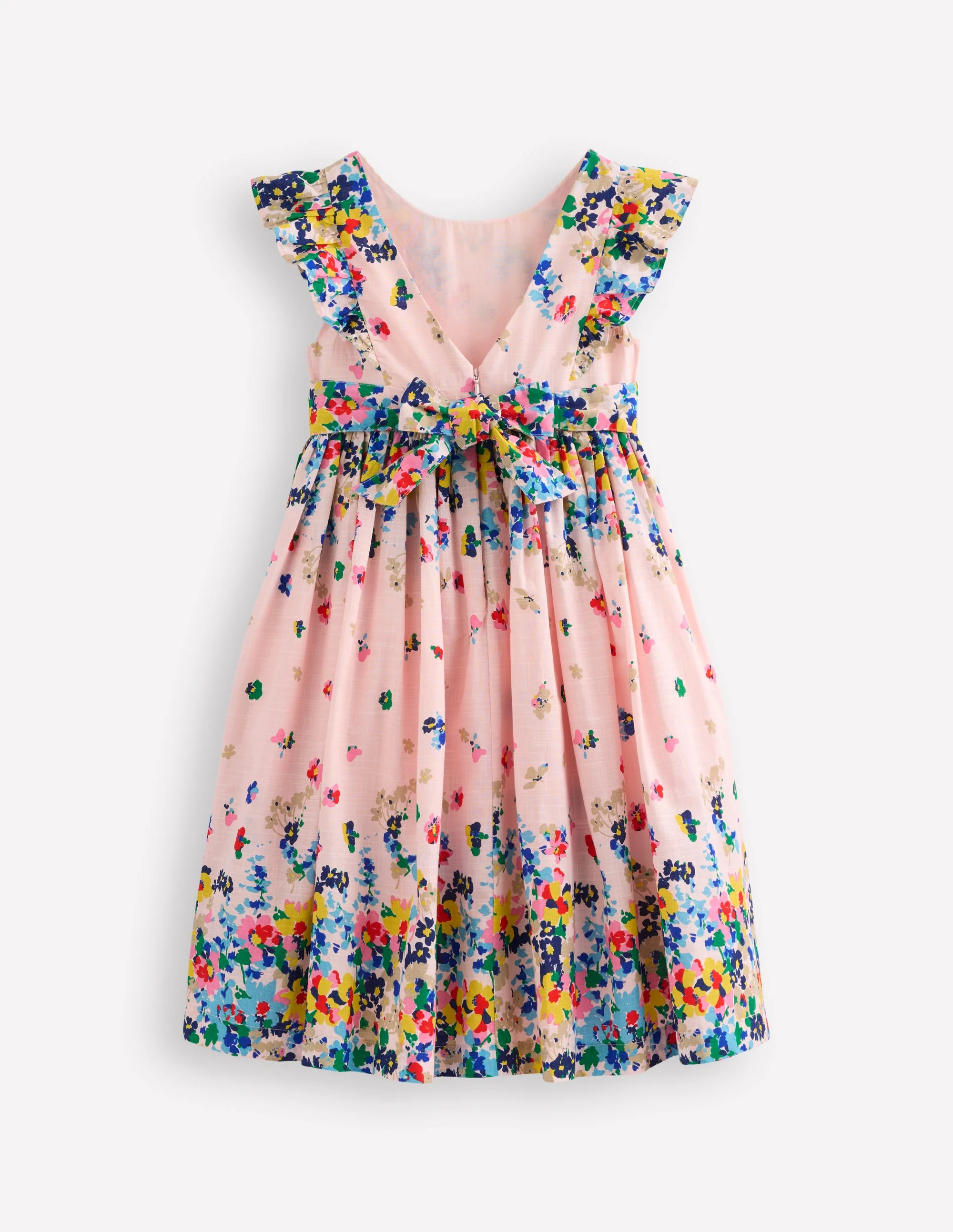 Bow Back Midi Dress-Floral Placement - Image 2