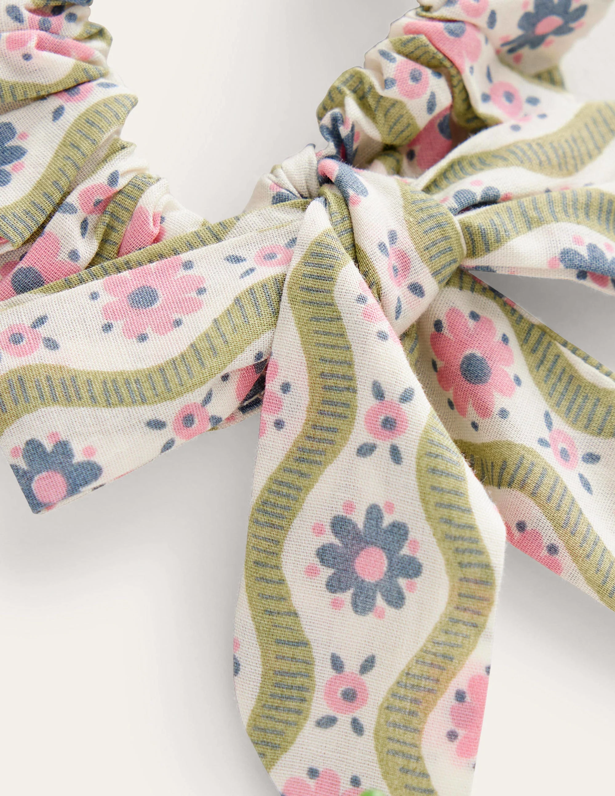 Bow Scrunchie-Multi Ditsy Floral - Image 2
