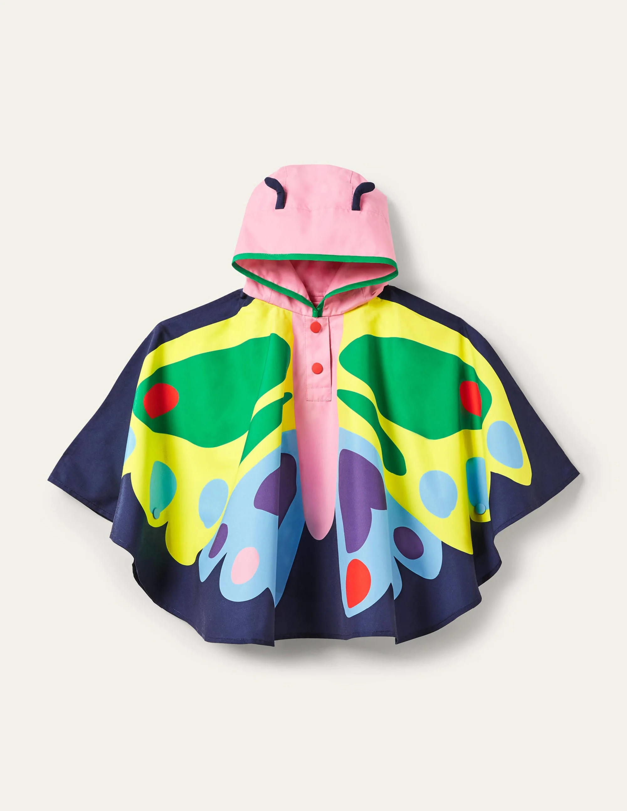 Butterfly Poncho-College Navy