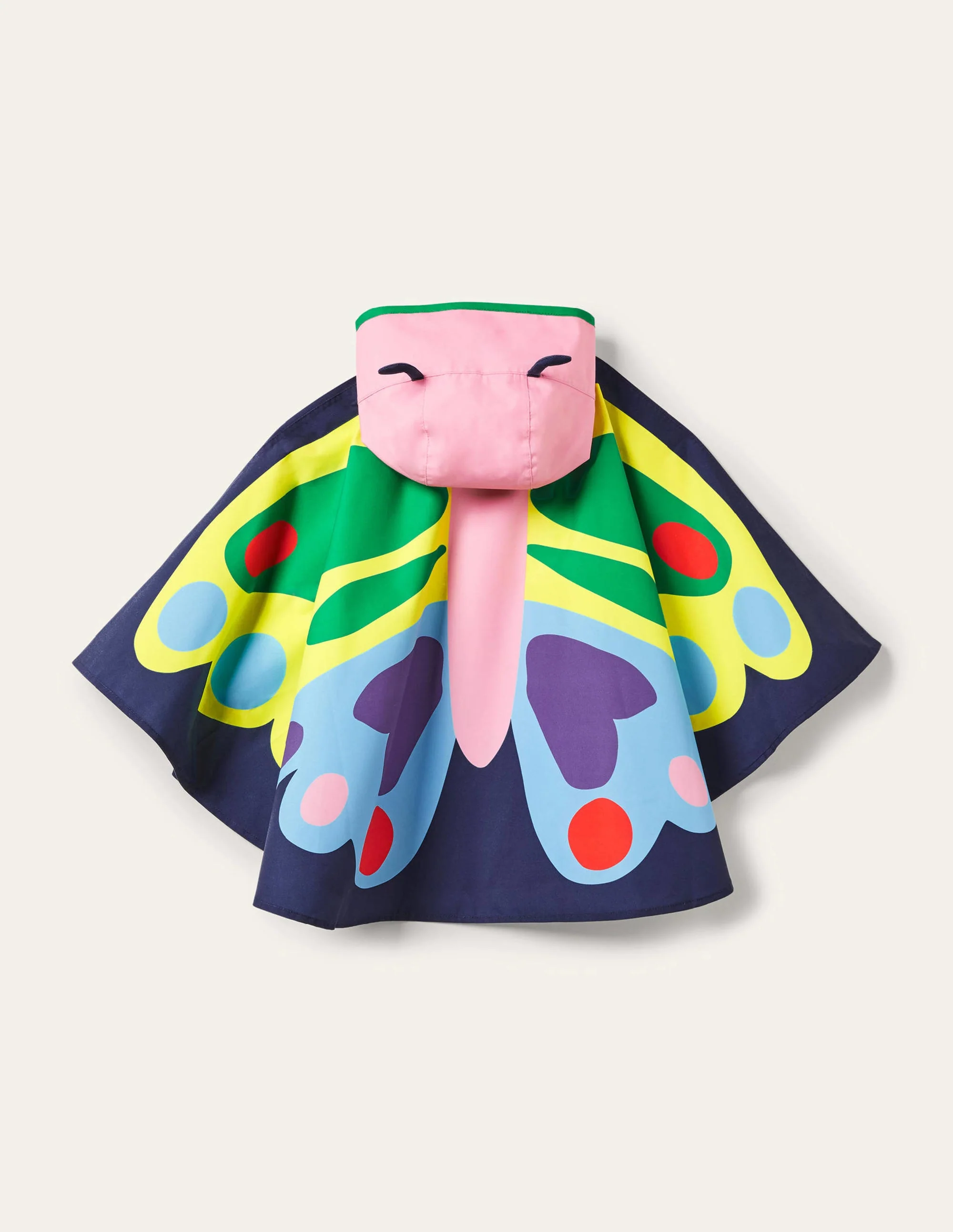 Butterfly Poncho-College Navy - Image 2