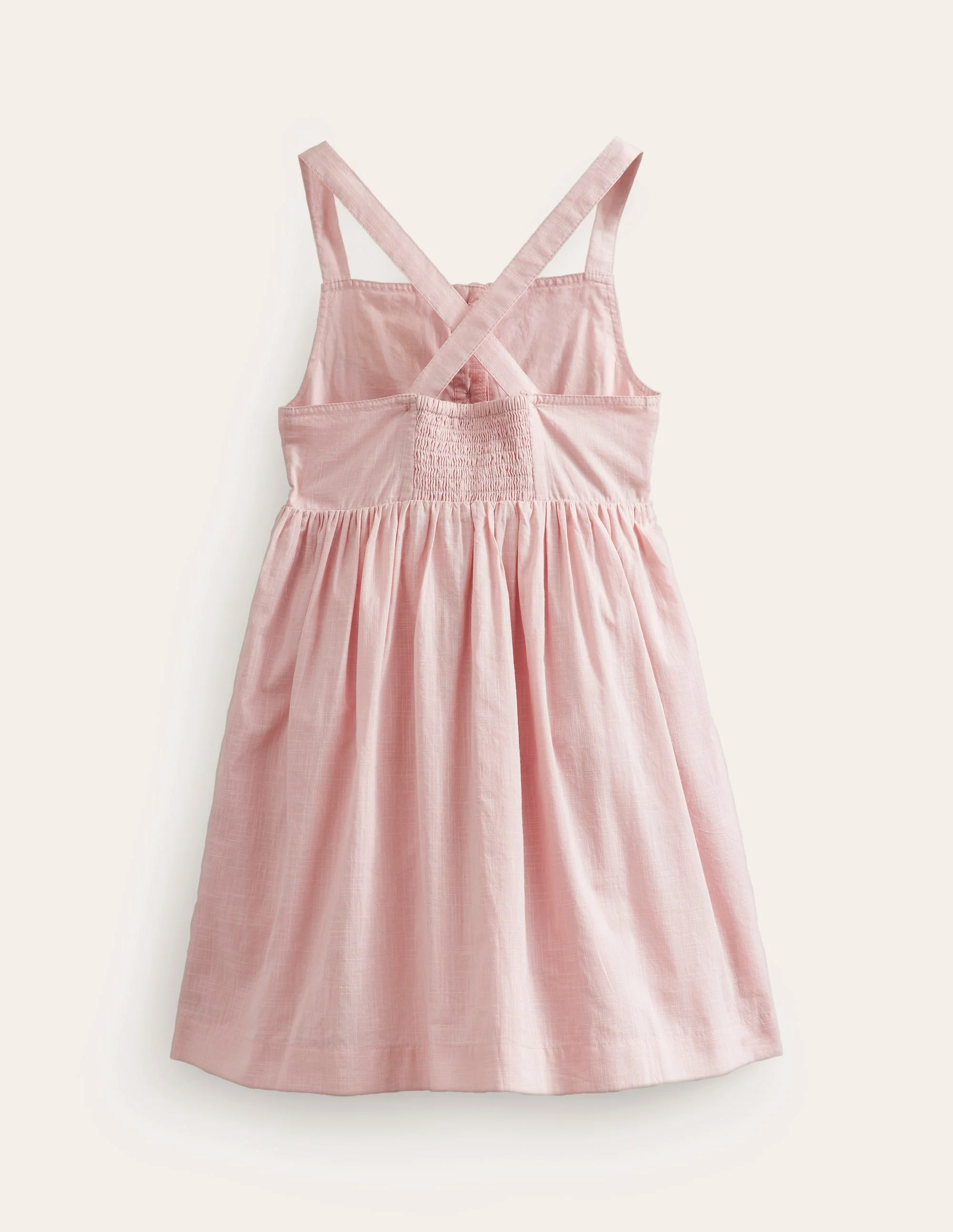 Button Through Logo Dress-Ballet Pink Ice Creams - Image 2