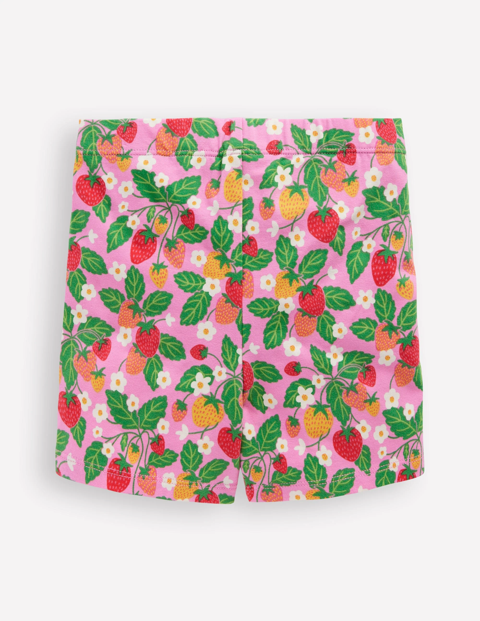 Cartwheel Shorts-Cosmos Pink Strawberry Patch - Image 2