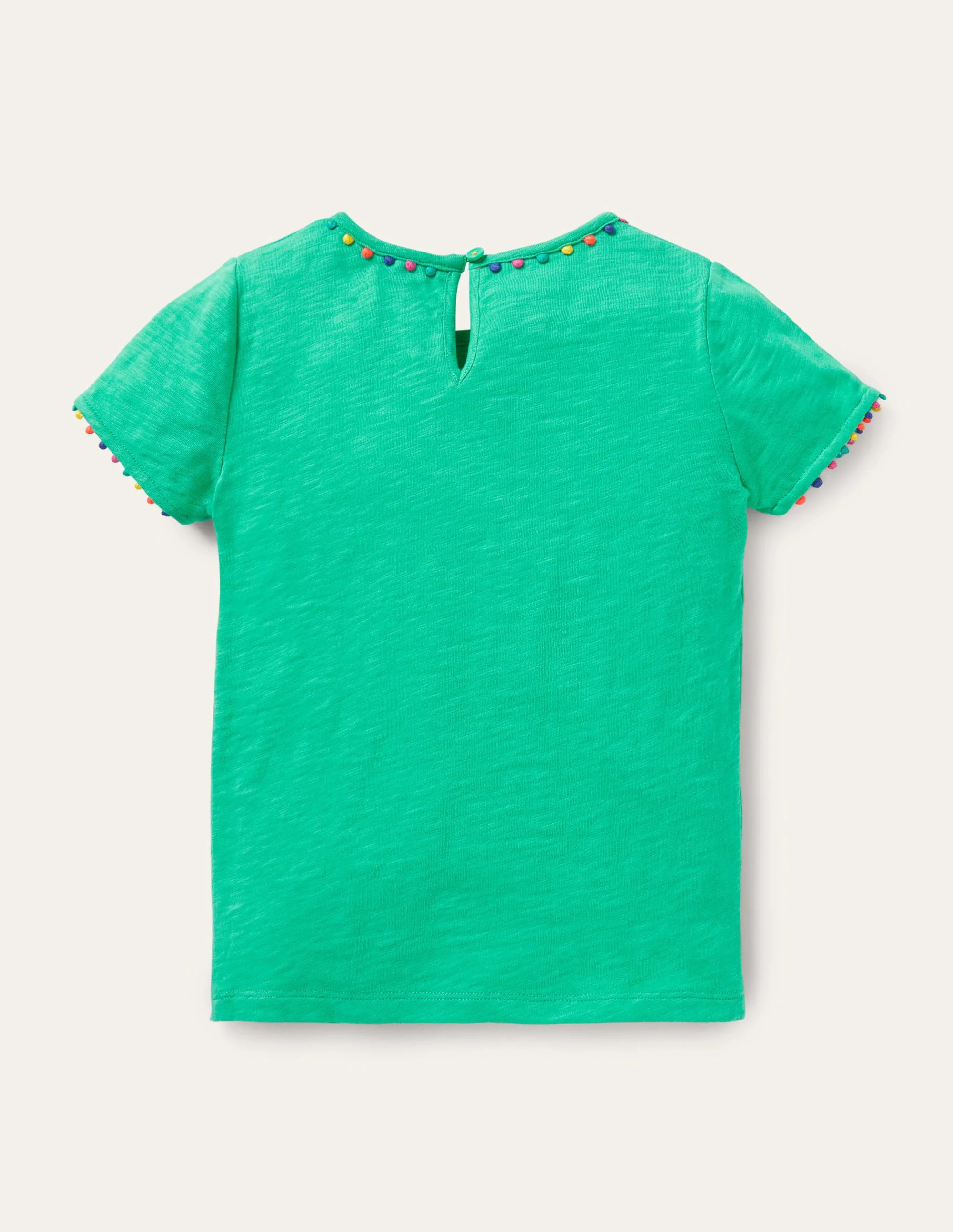 Charlie Pom Jersey T-shirt-Tropical Green - Image 2