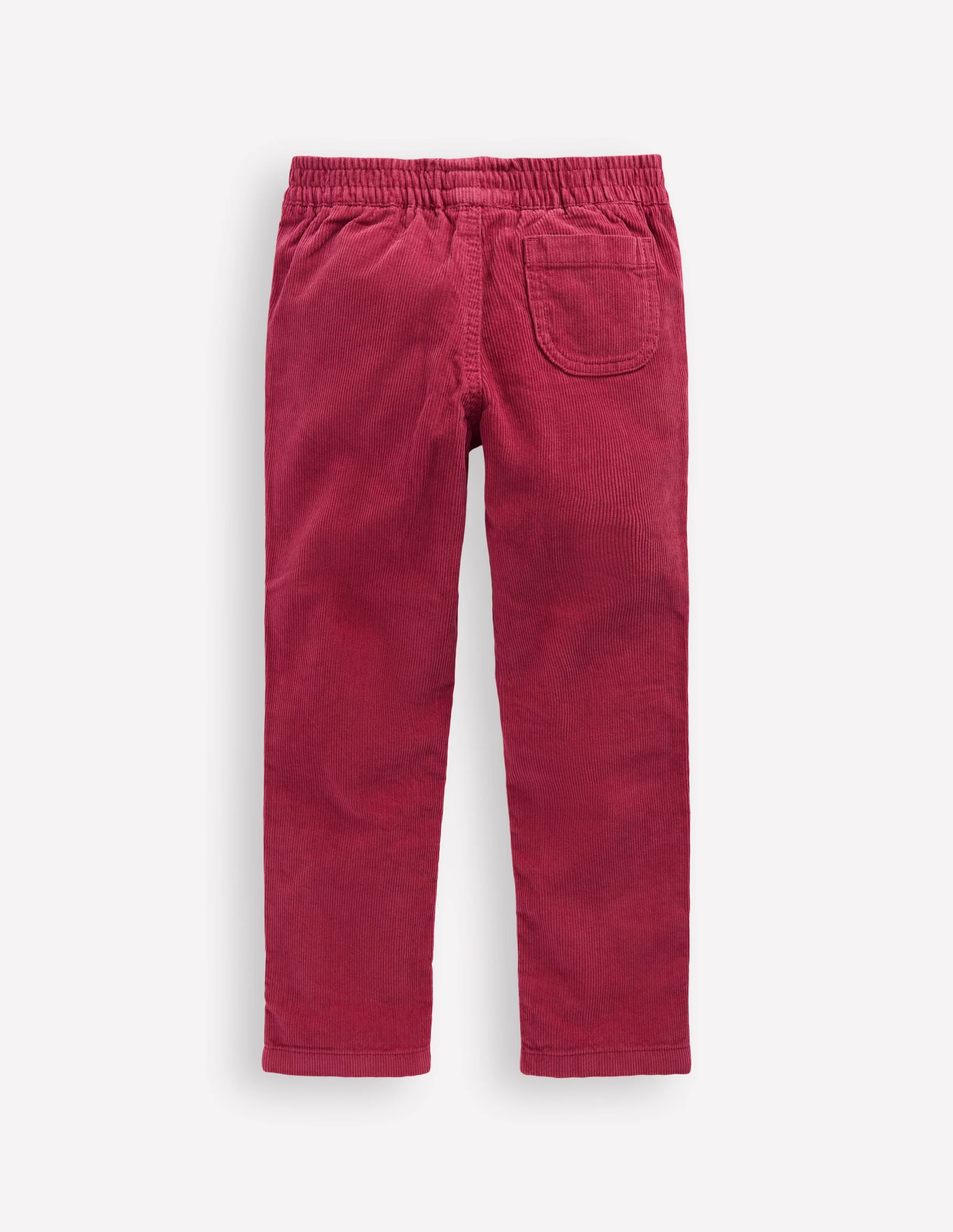 Cord Embroidered Pull-On Pants-Red Bud - Image 2