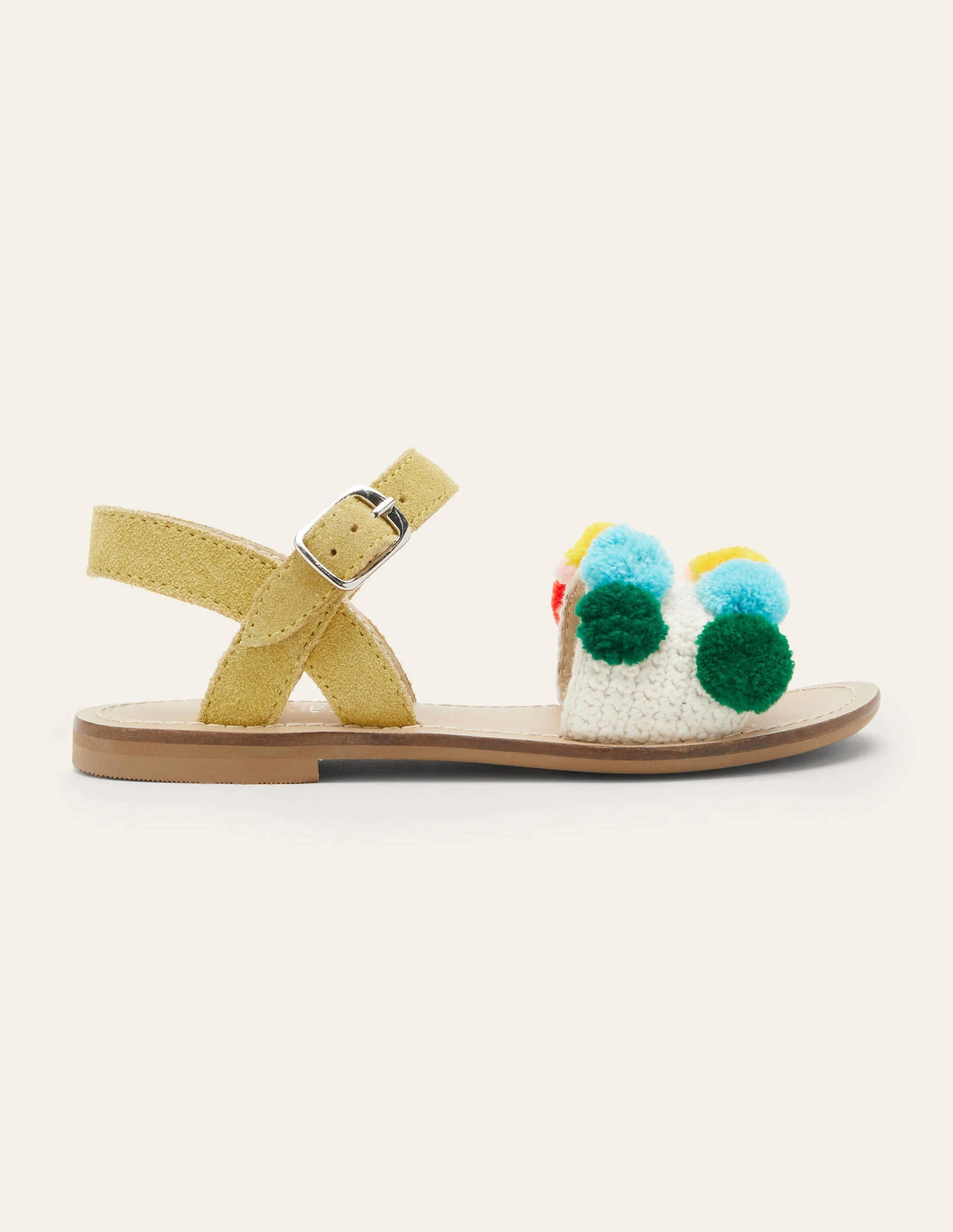 Crochet Sandals-Multi Pom Poms - Image 2