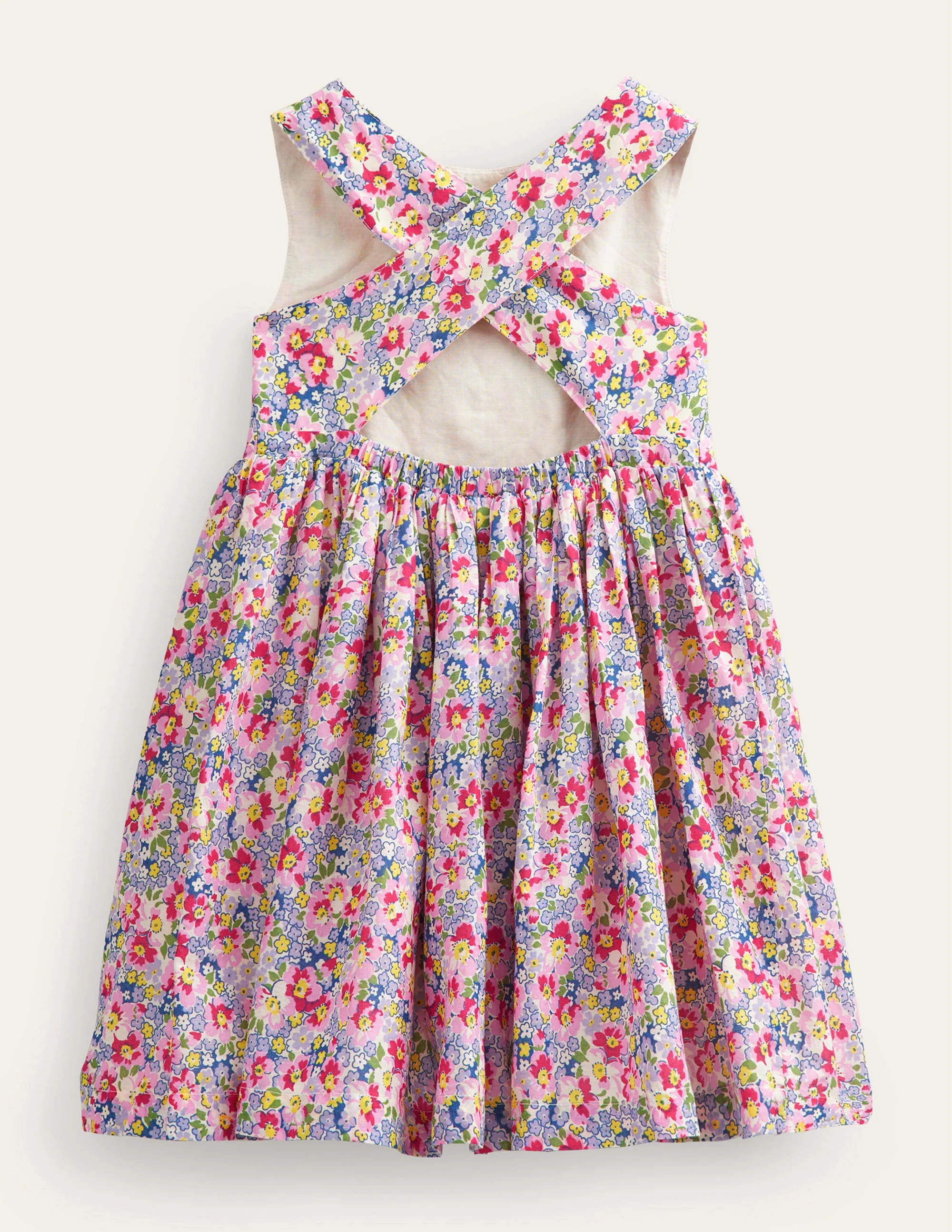 Cross-Back Dress-Multi Pot Pourri - Image 2