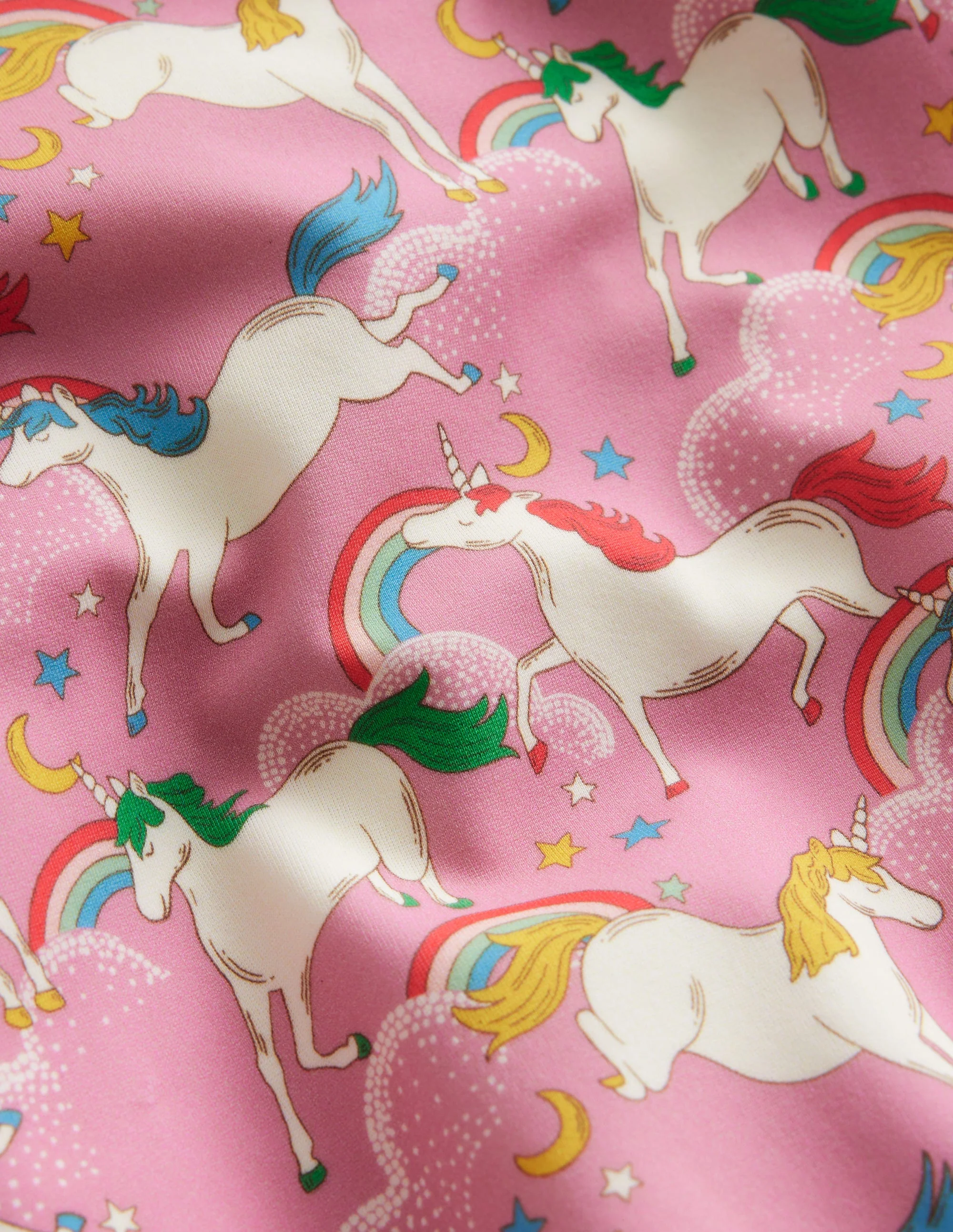 Cross-back Printed Swimsuit-Formica Pink Unicorns - Image 3