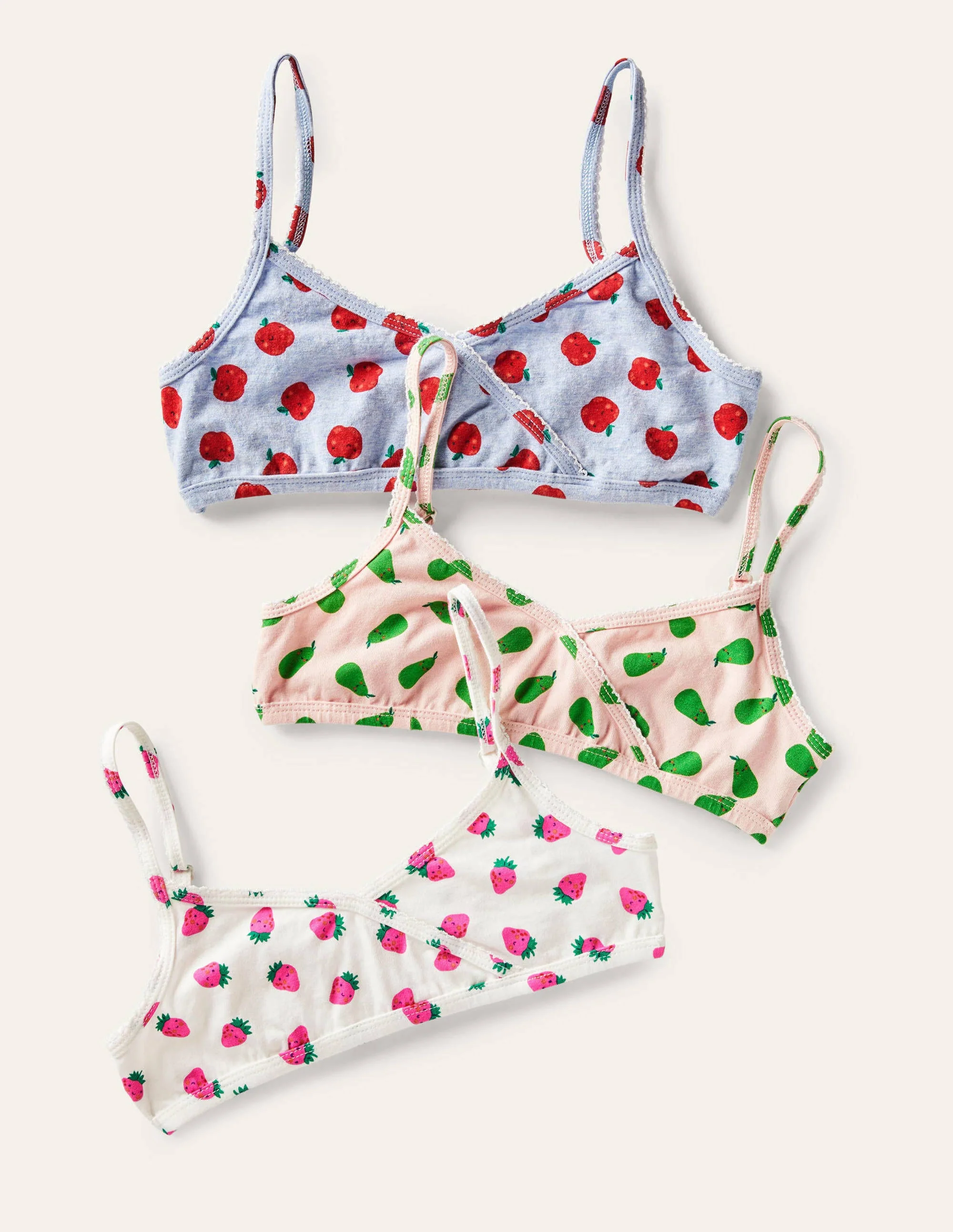 Crossover Training Bra 3 Pack-Multi Fruit
