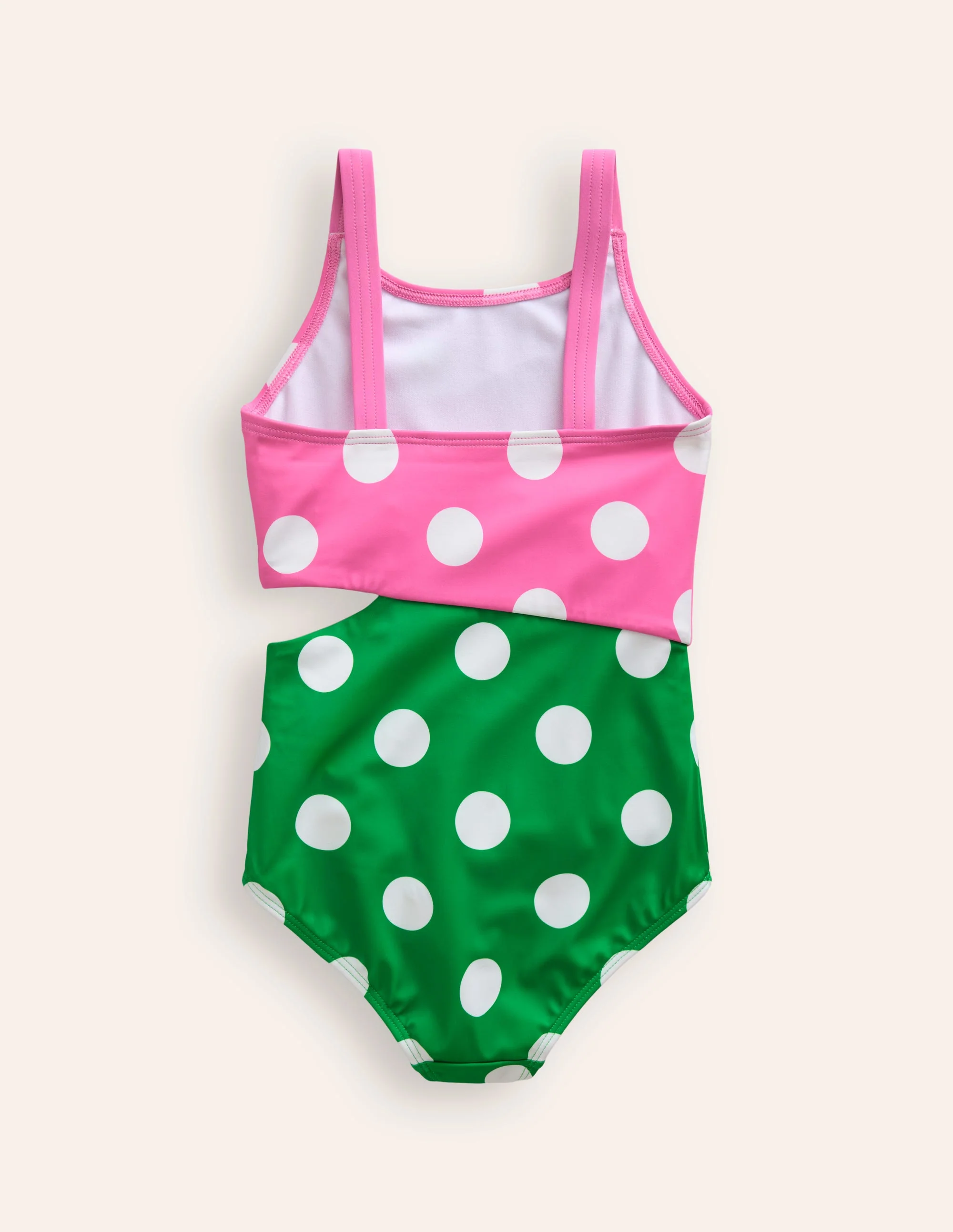 Cut Out Swimsuit-Strawberry/ Runner Bean - Image 2