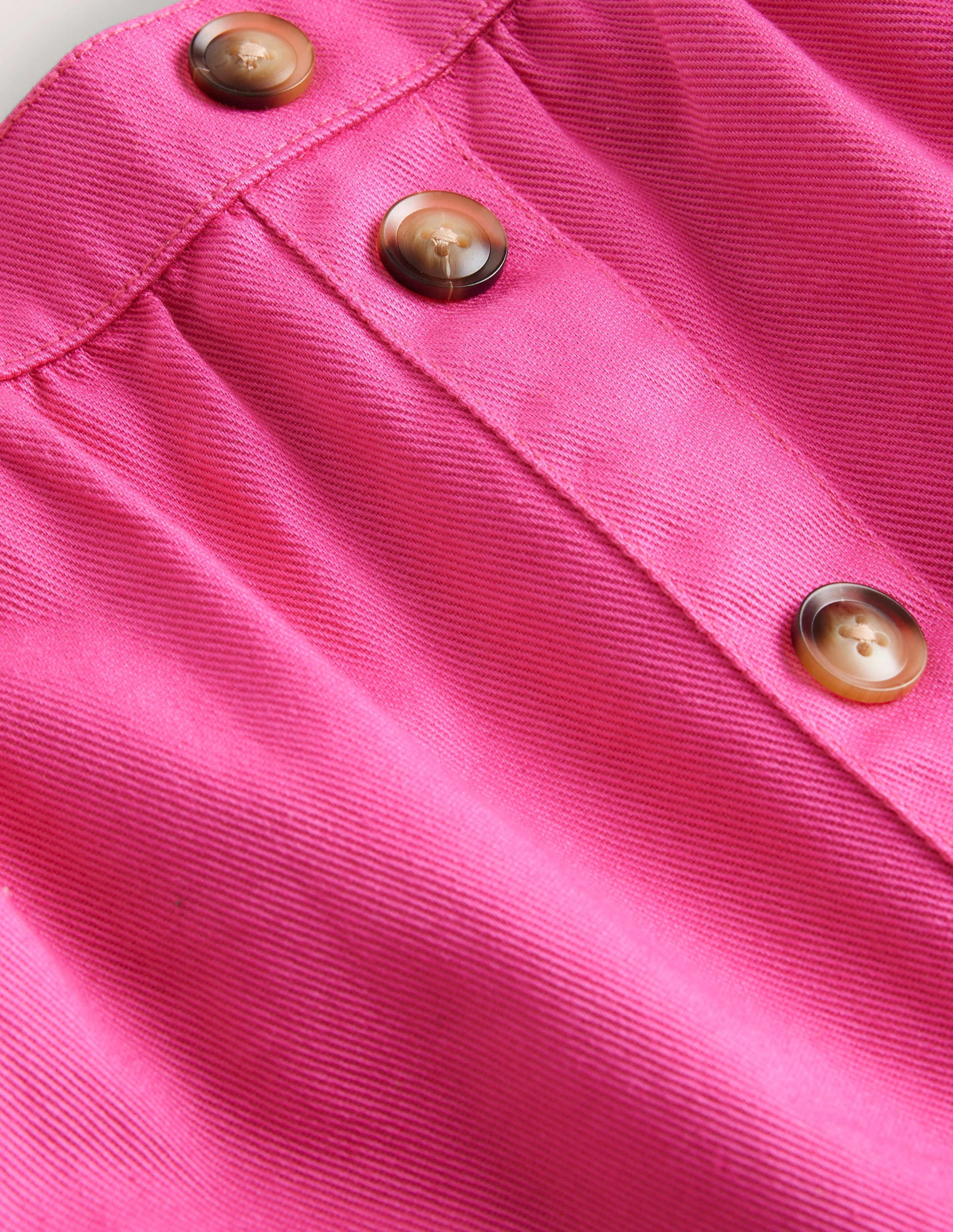 Denim Button Through Skirt-Tickled Pink - Image 3