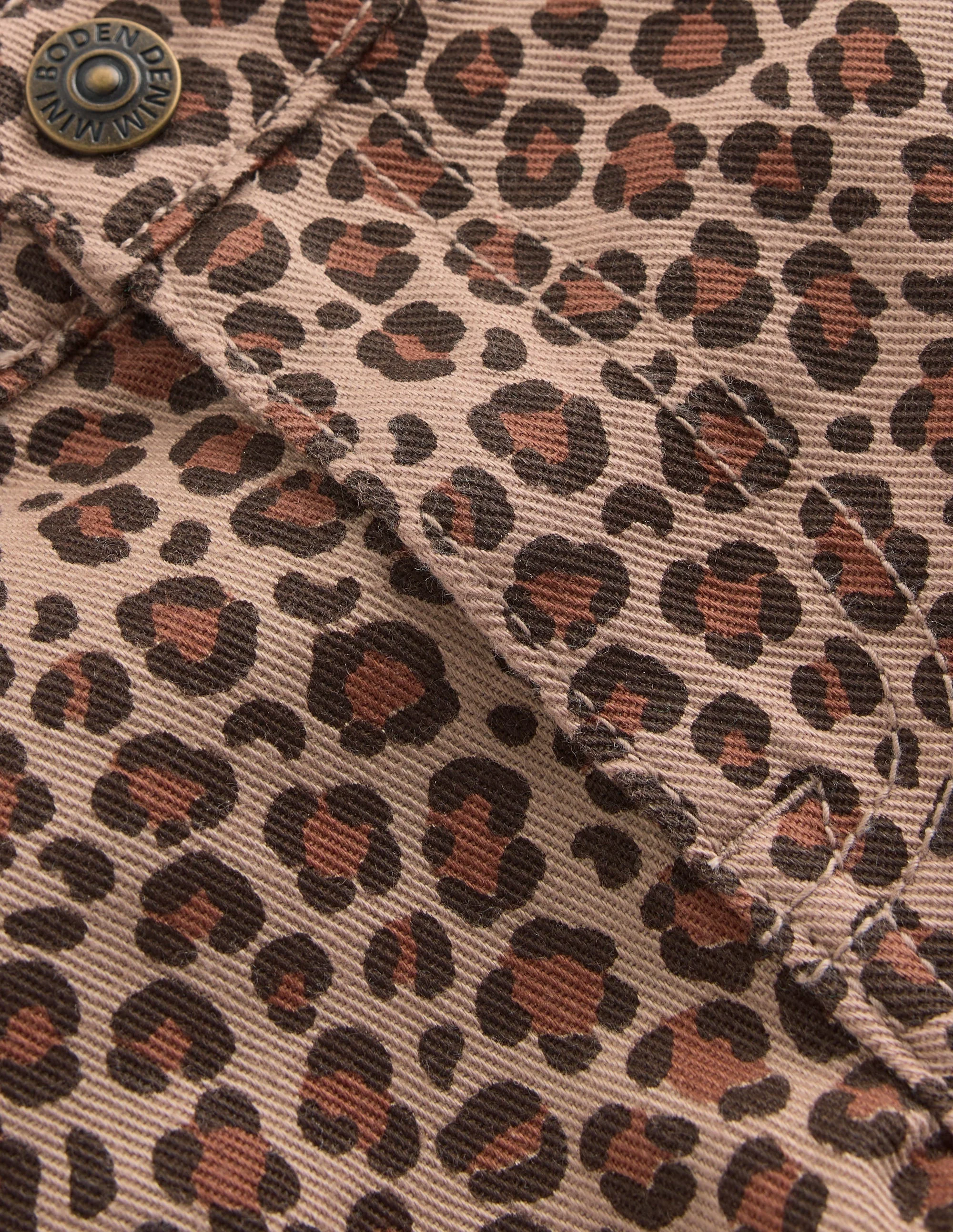 Denim Shorts-Leopard - Image 3