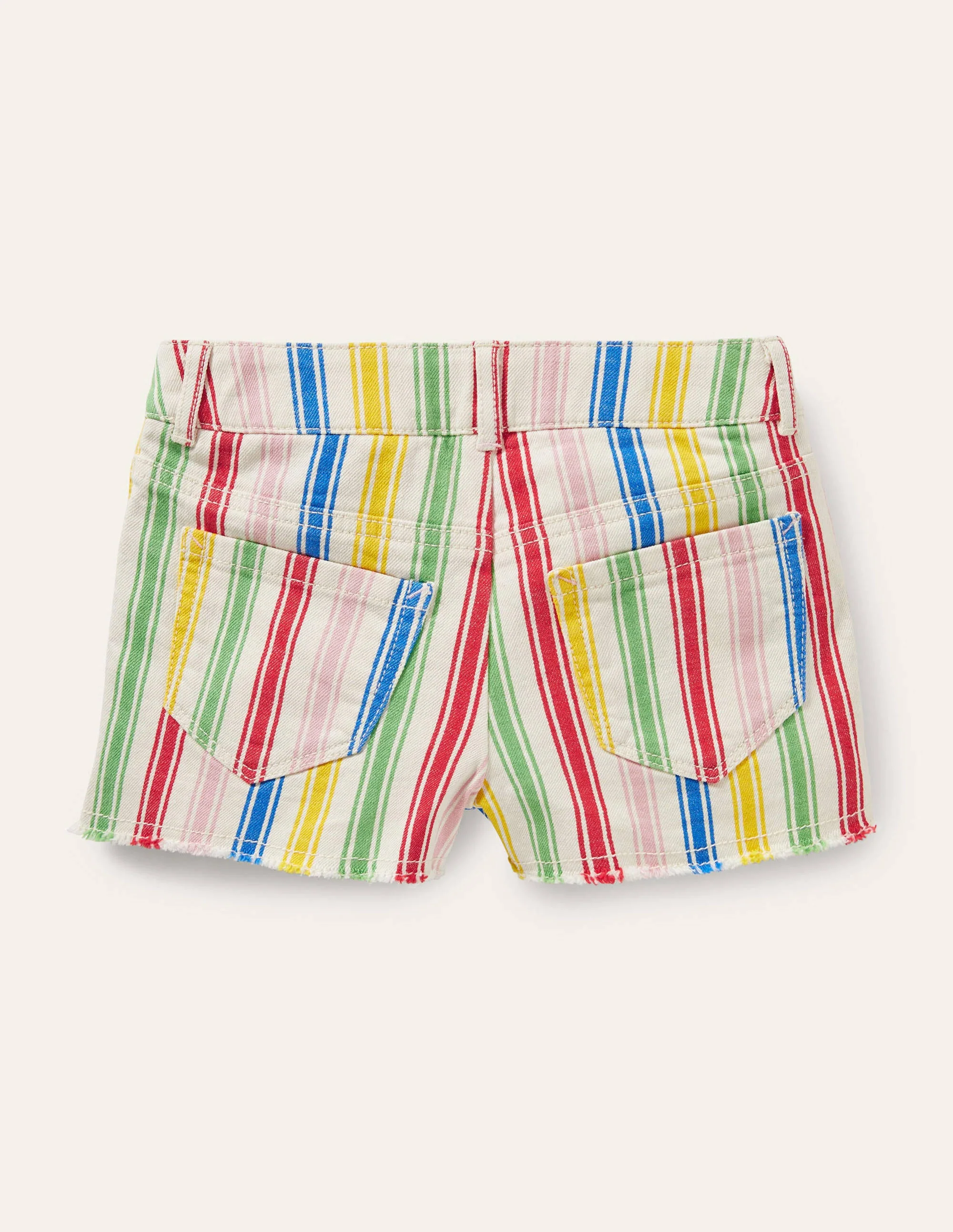Denim Shorts-Multi Stripe - Image 2