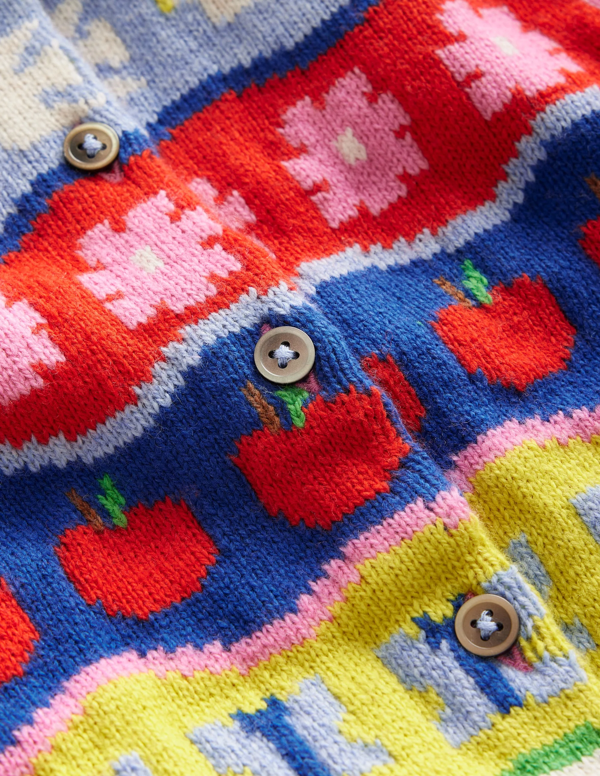 Edie Fair Isle Cardigan-Multi Rainbow - Image 4