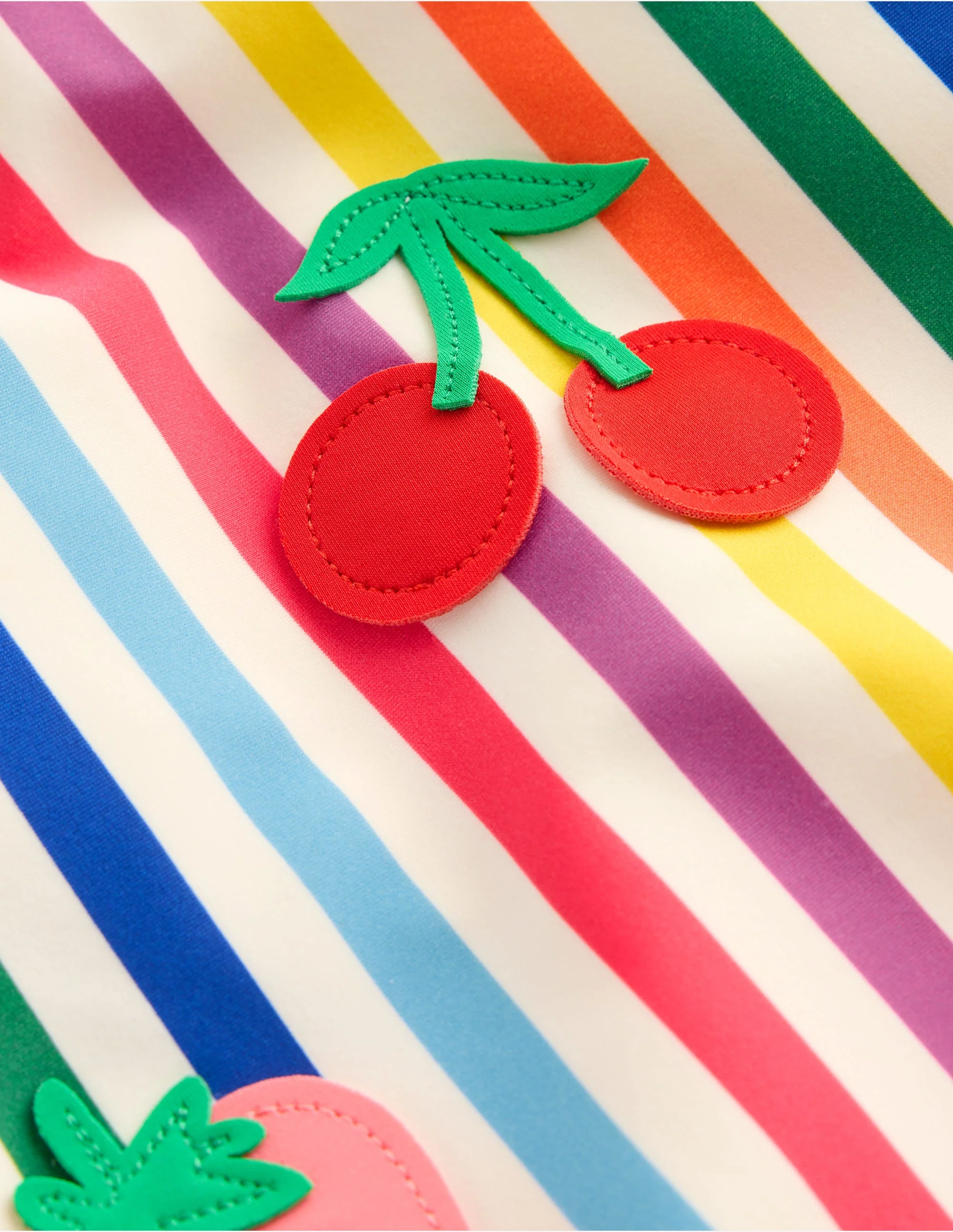 Ellery Fun Logo Swimsuit-Rainbow Stripe Fruit - Image 3