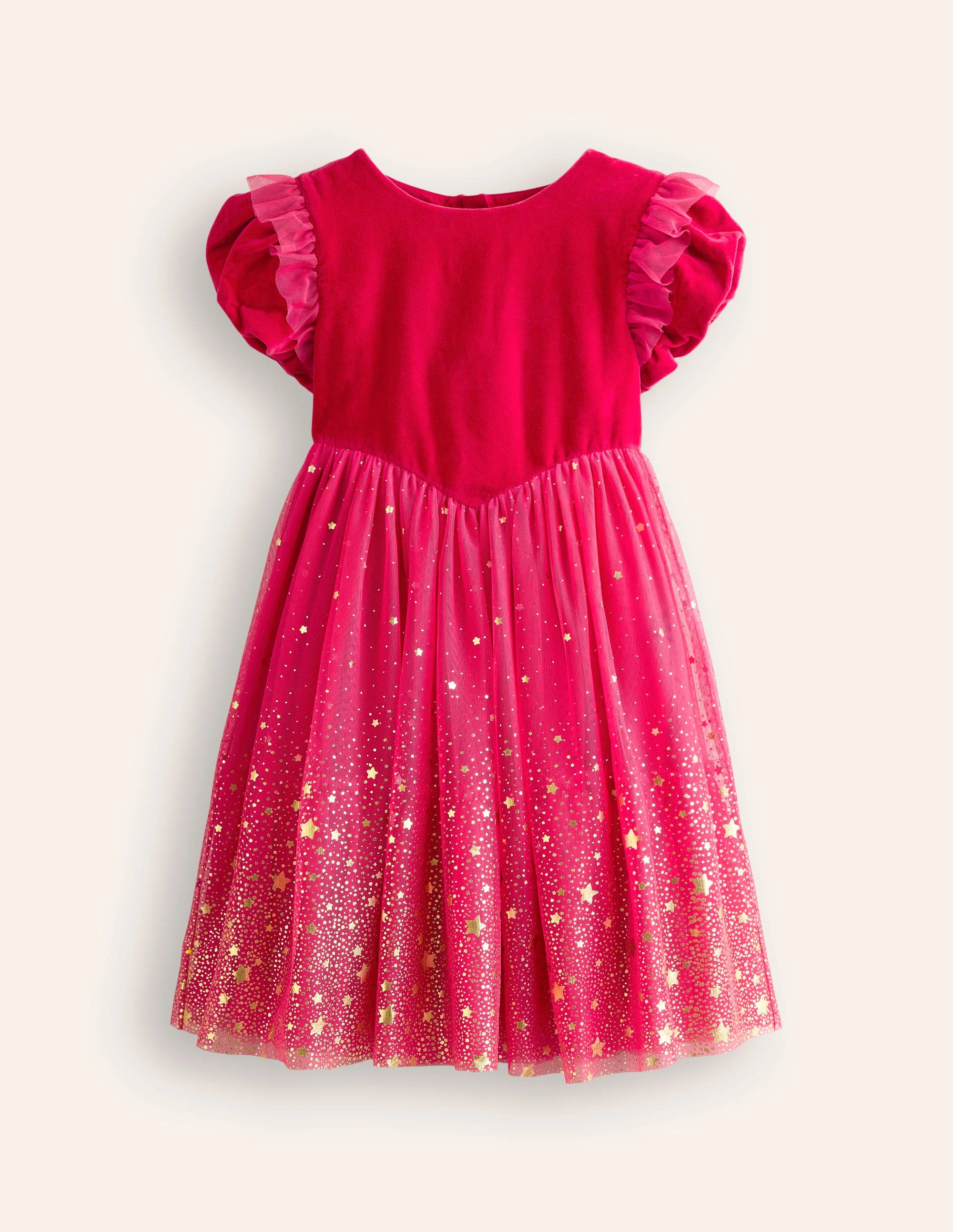 Esther Metallic Party Dress-Rose Pink - Image 7