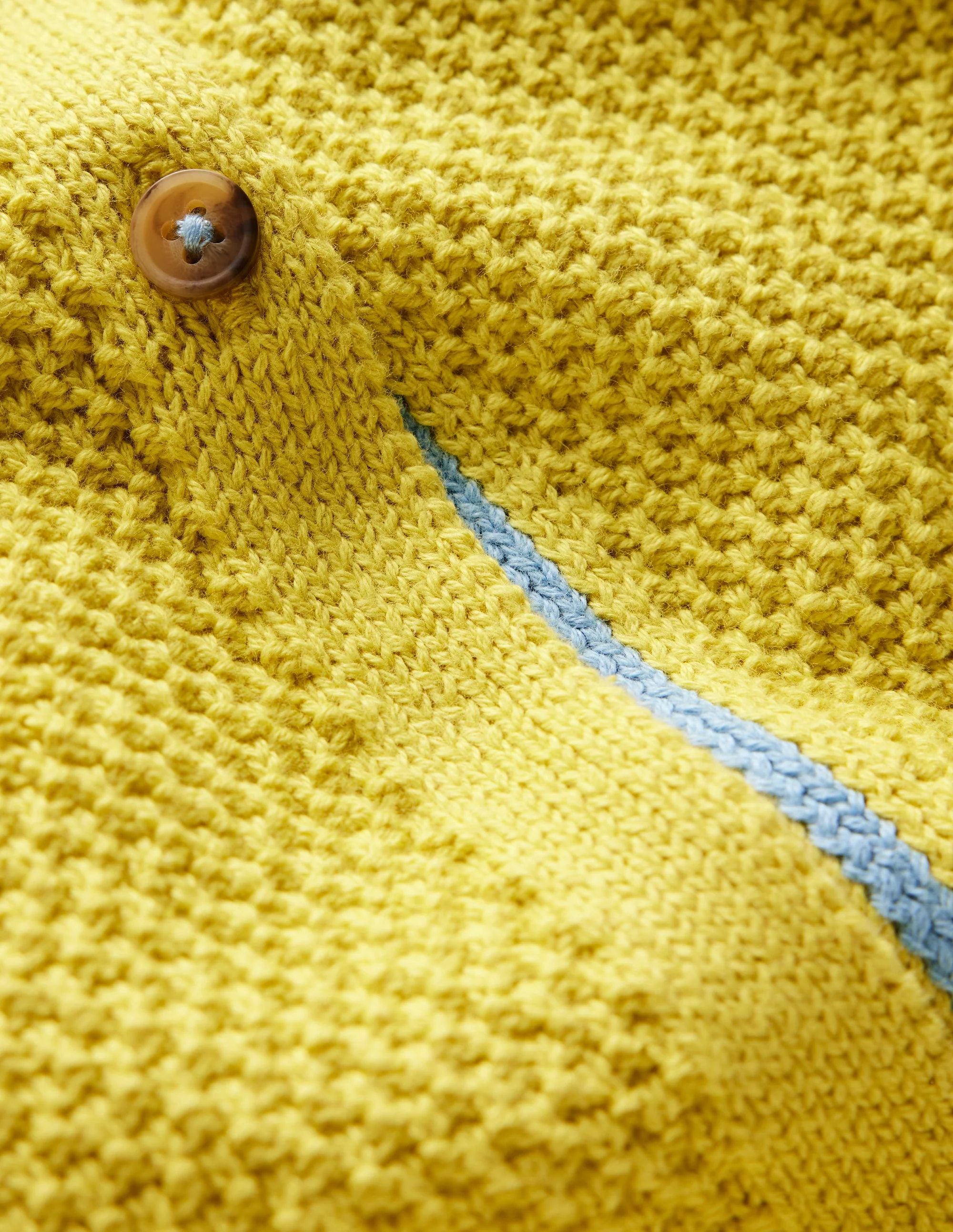 Everyday Cotton Cardigan-Lemon Yellow - Image 3