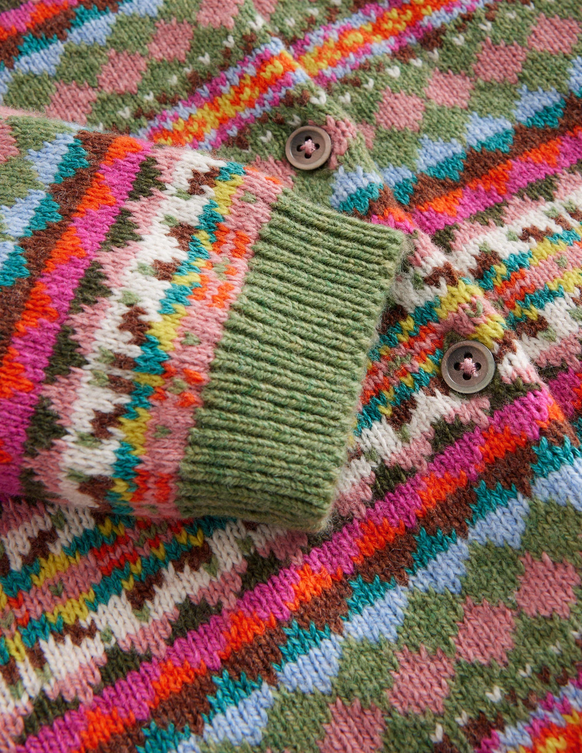 Fair Isle Cardigan-Multi Fair Isle - Image 3